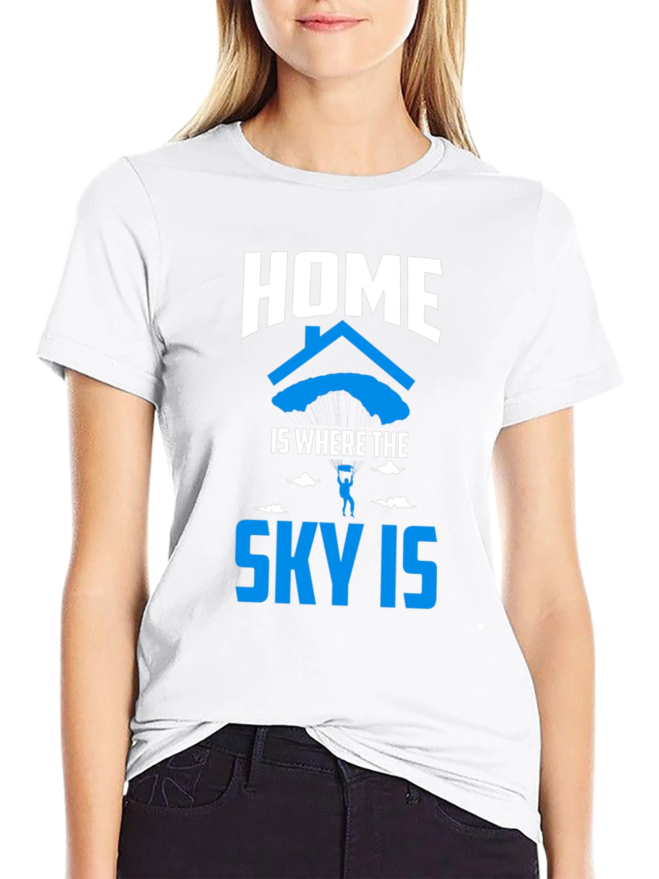 Black Home is Where the Sky Is T-Shirt view 9