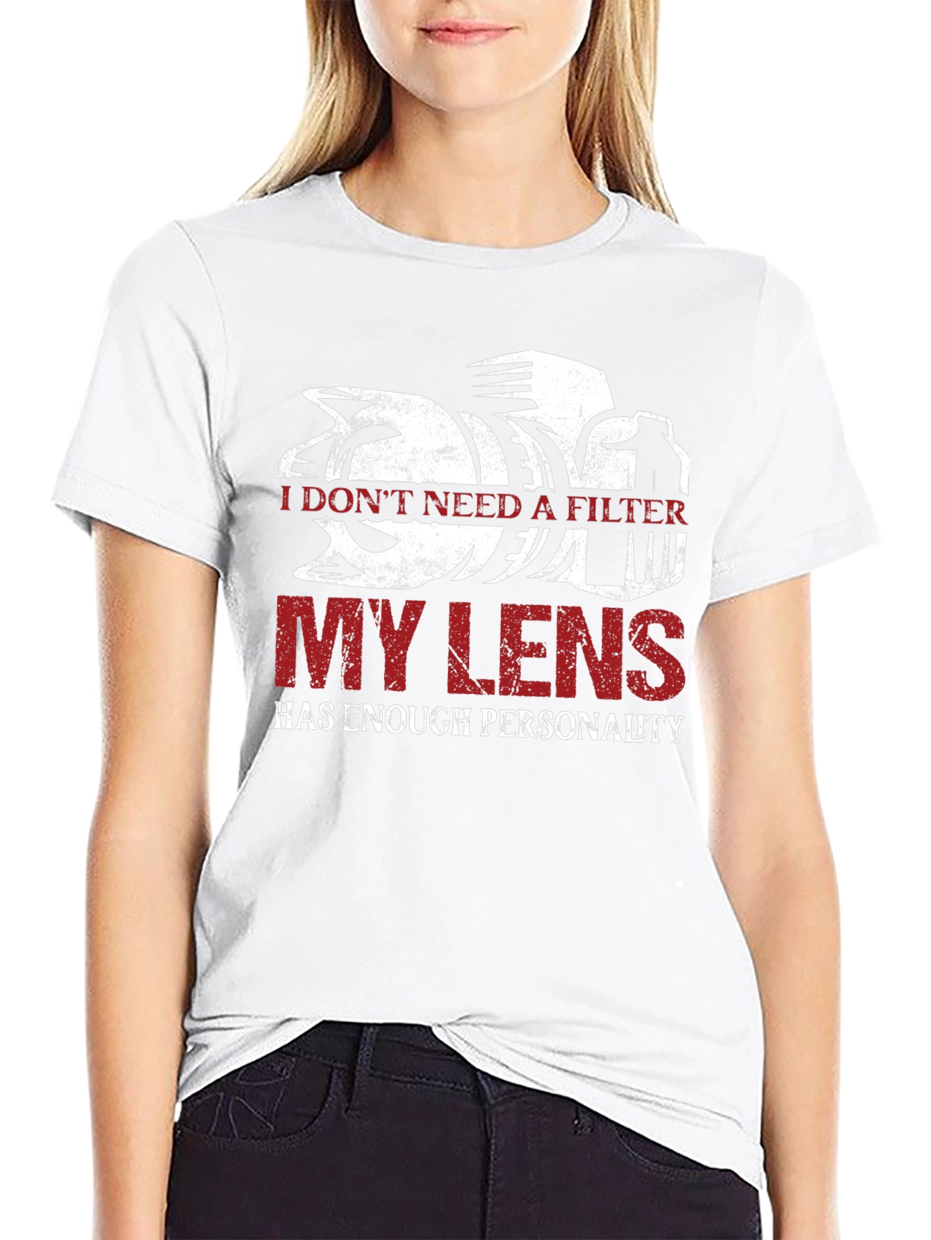 Black Photographer's Lens T-Shirt - Funny Photography Tee view 9