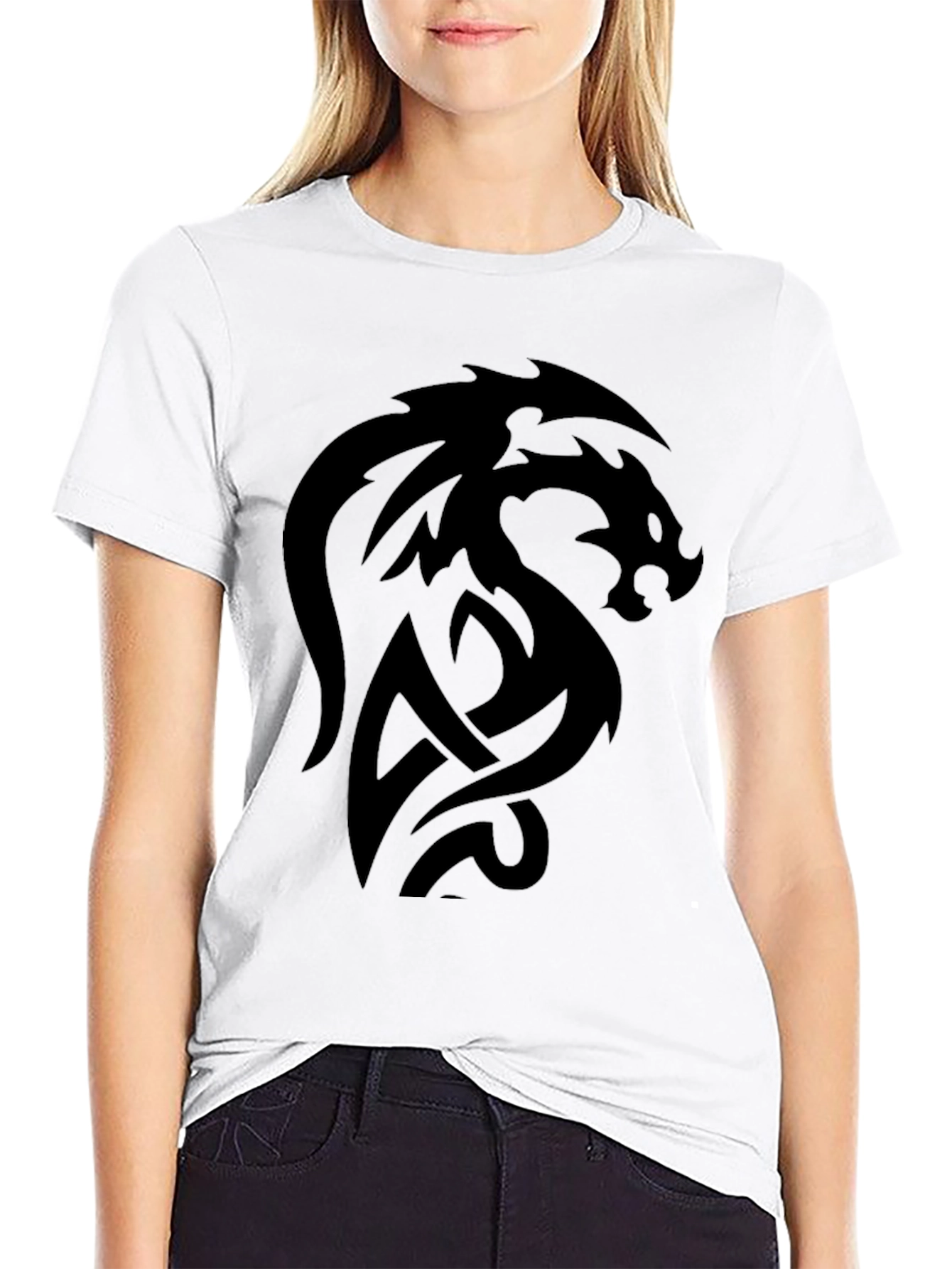 Black Dragon Graphic Black T-Shirt - Men's Short Sleeve view 9