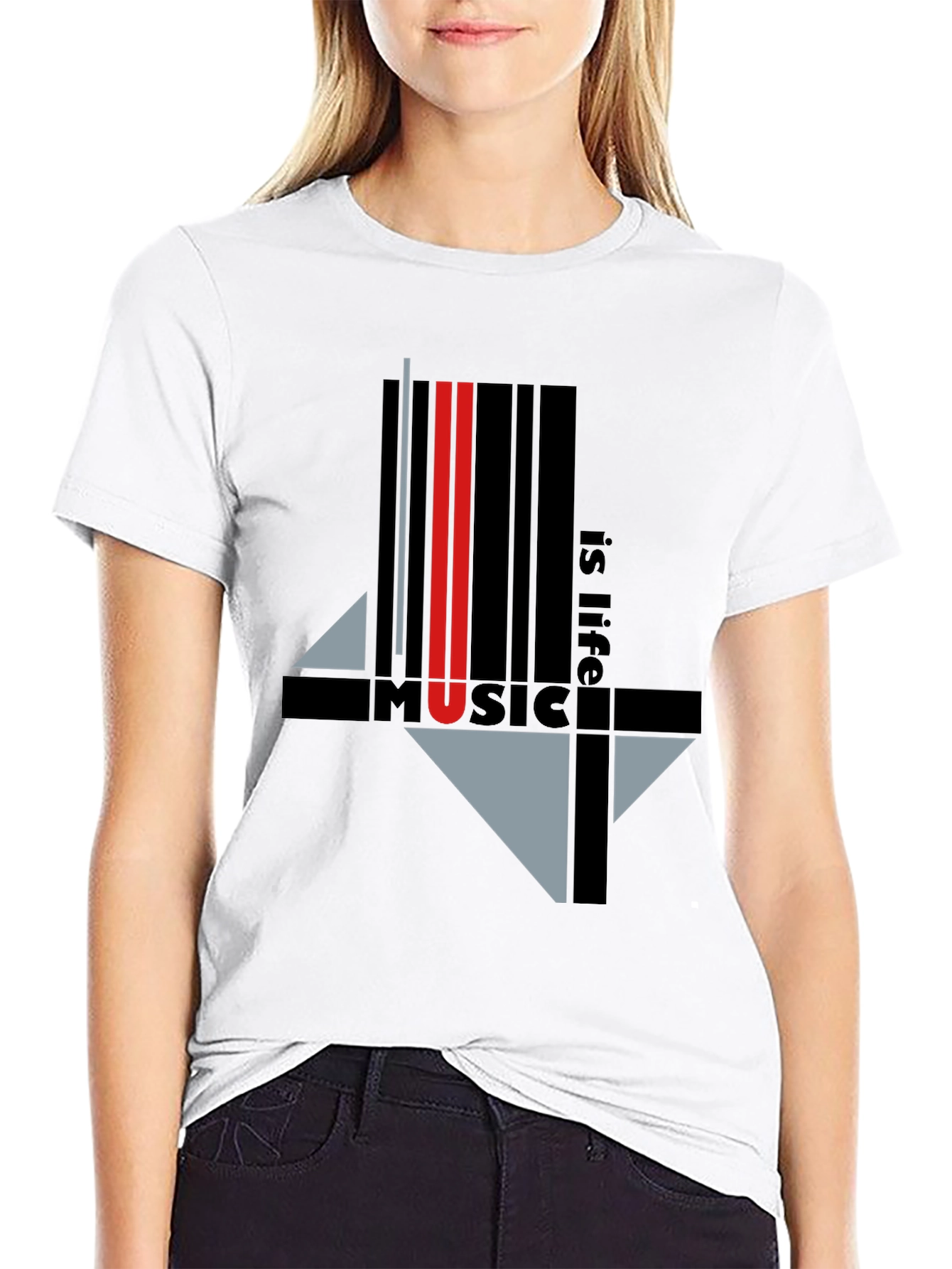 Black Music is Life Graphic Tee - Black view 9