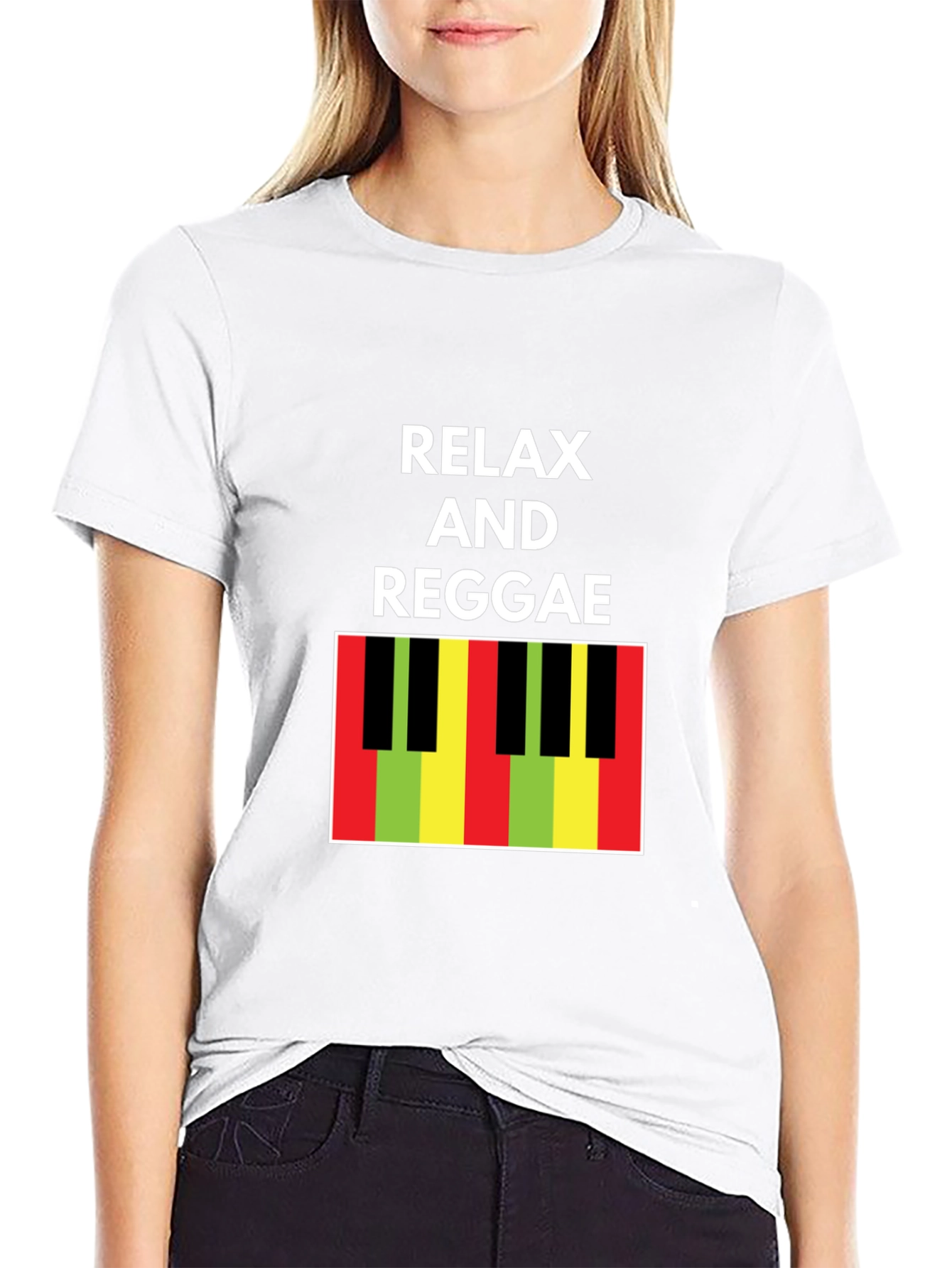 Black Relax and Reggae T-Shirt view 9