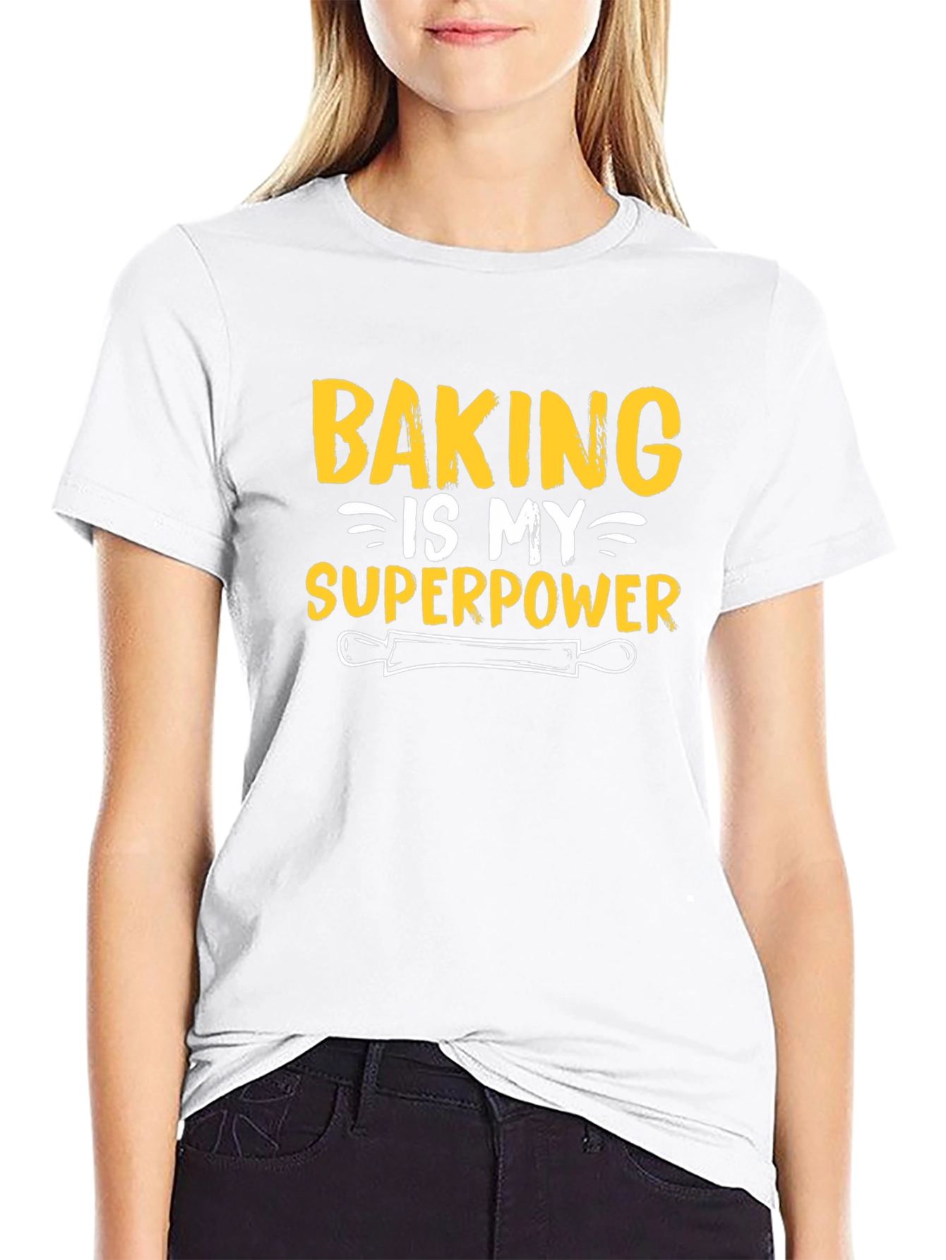 Black Baking is My Superpower T-Shirt - Baker Gift view 9