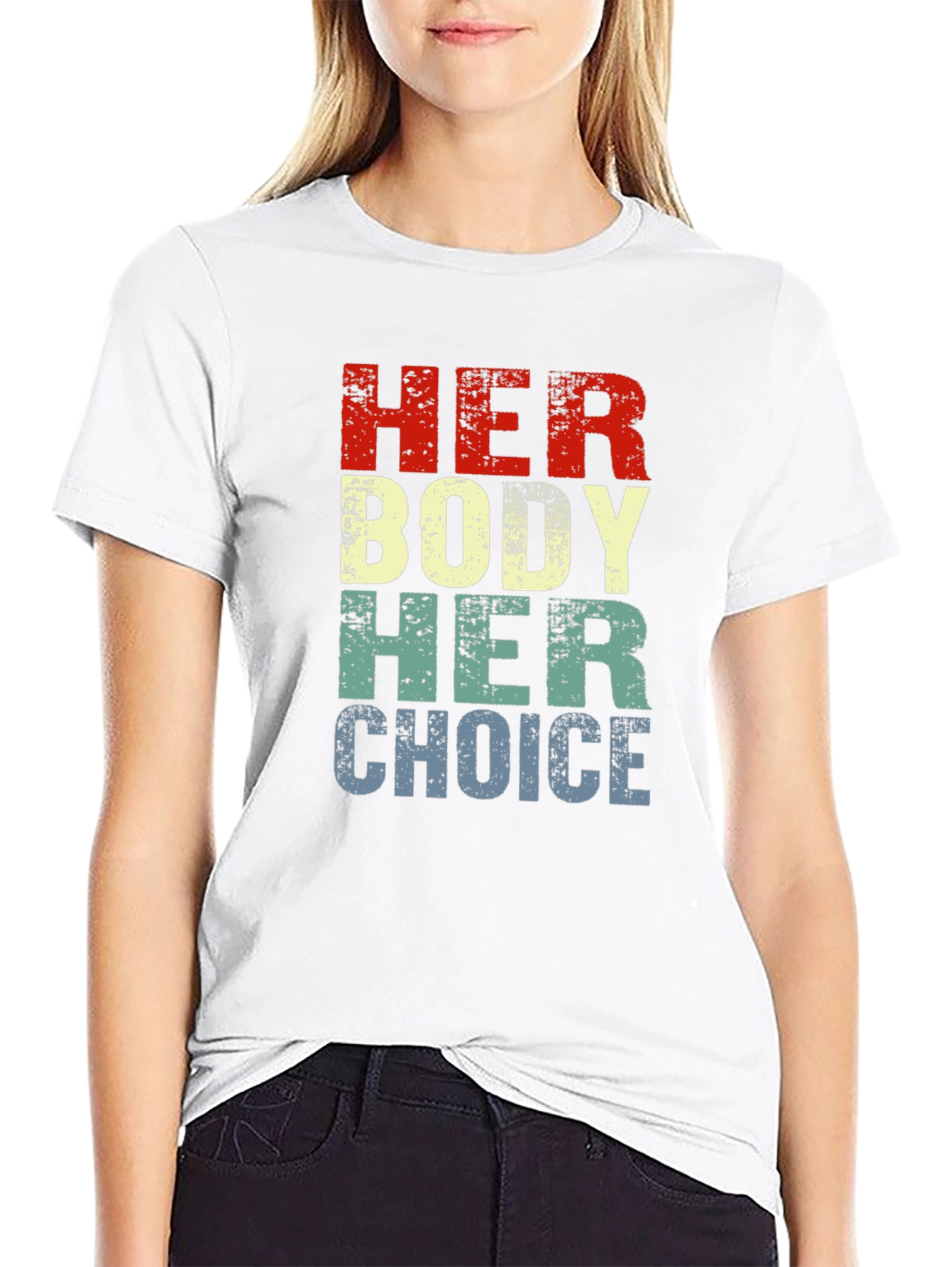 Her Body Her Choice T-Shirt Pro Choice Feminist Tee - 9