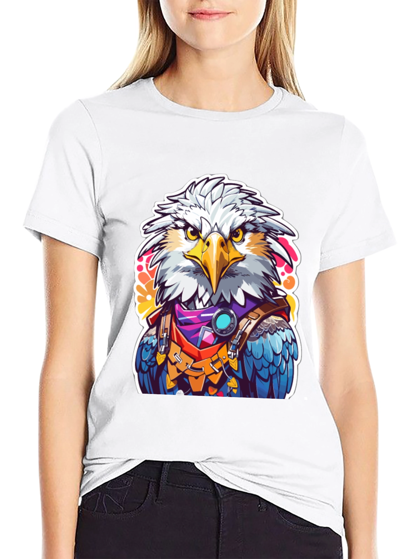 Black Eagle Warrior Graphic Tee - Bold Design view 9