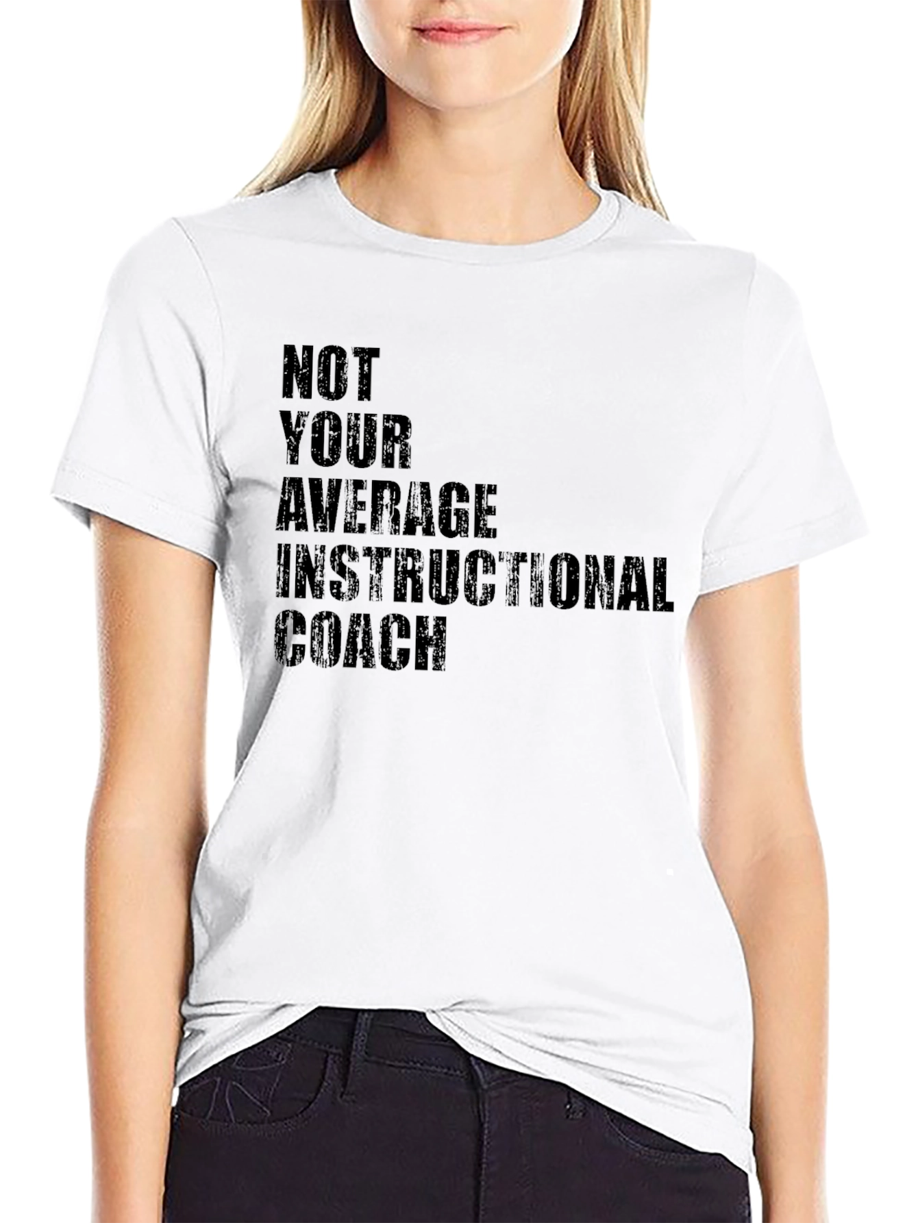 Black Instructional Coach Black T-Shirt view 9