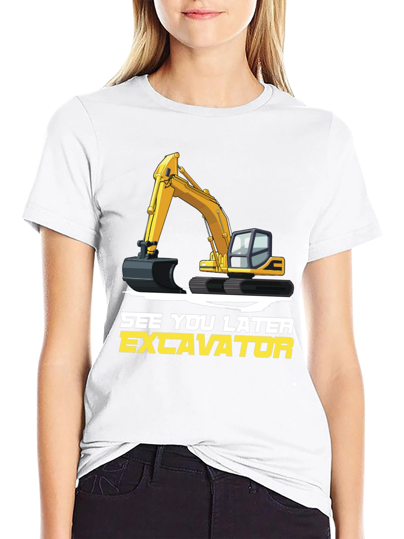 See You Later Excavator T-Shirt, Construction Vehicle Tee - 9