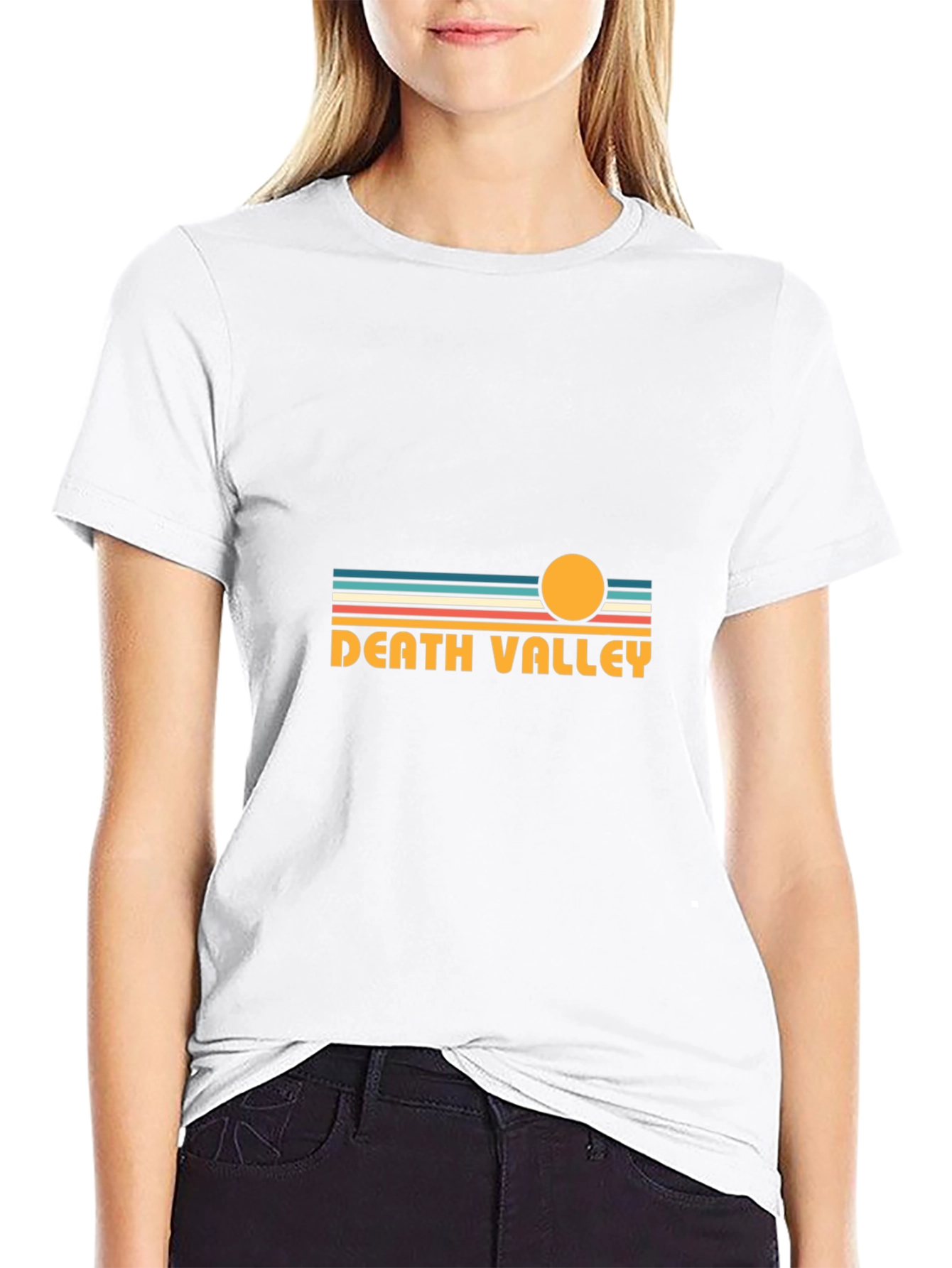 Black Death Valley Retro T-Shirt view 9