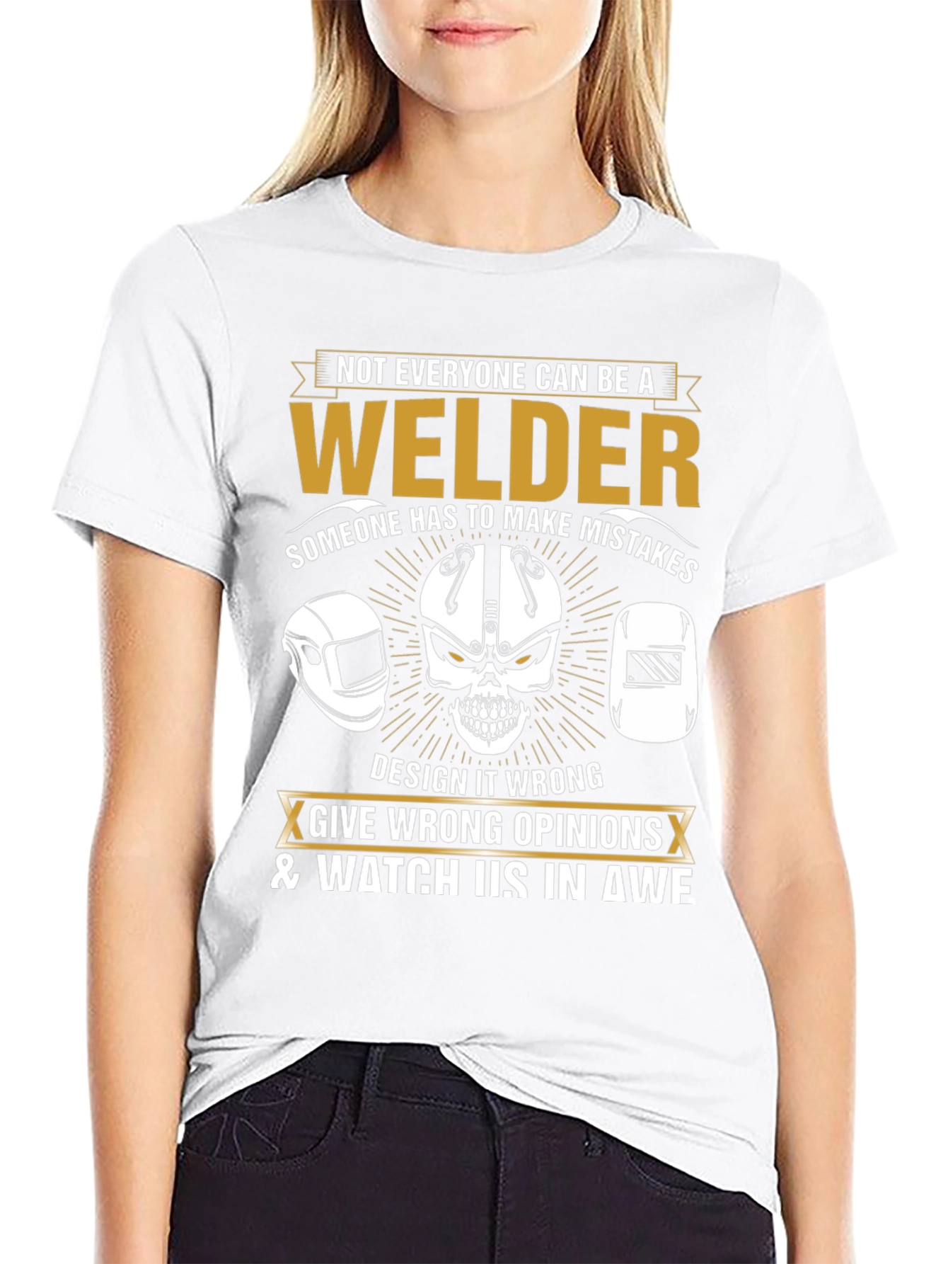 Black Welder T-Shirt: Not Everyone Can Be A Welder Funny Tee view 9