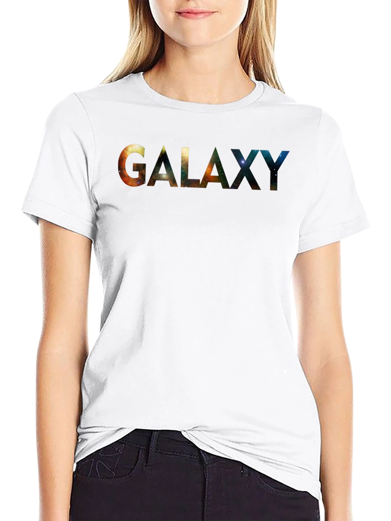 Black Galaxy Graphic Black T-Shirt view 9