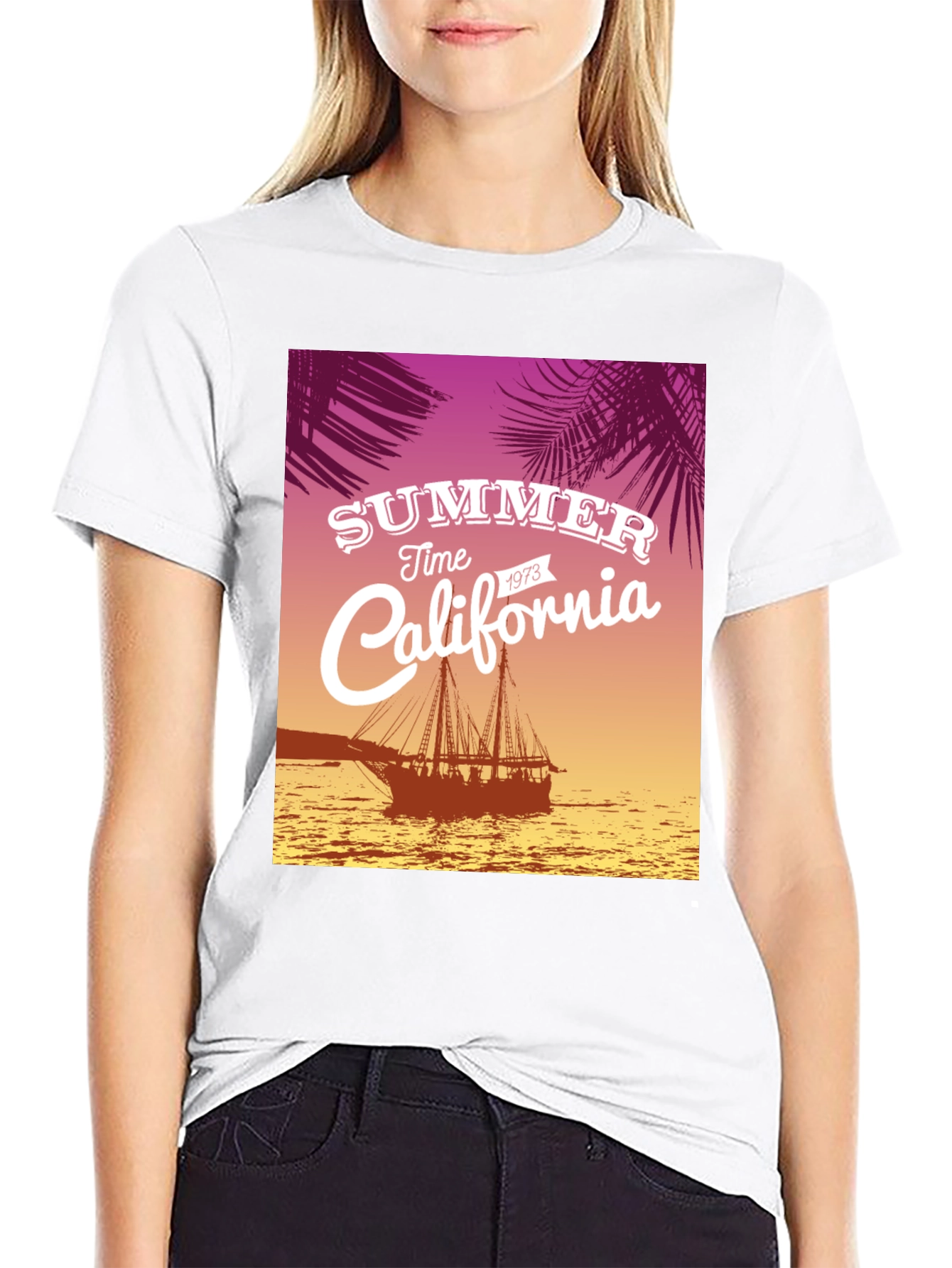 Black Summer Time California Tee view 9