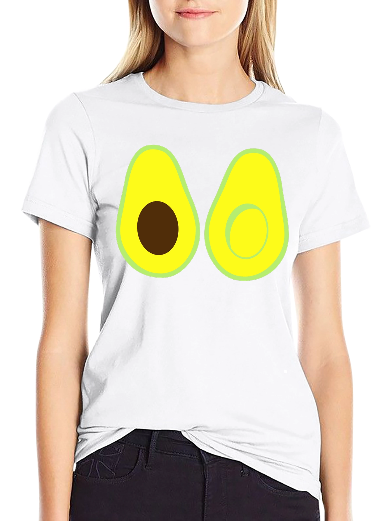 Black Avocado Graphic Tee - Funny Fruit Shirt view 9