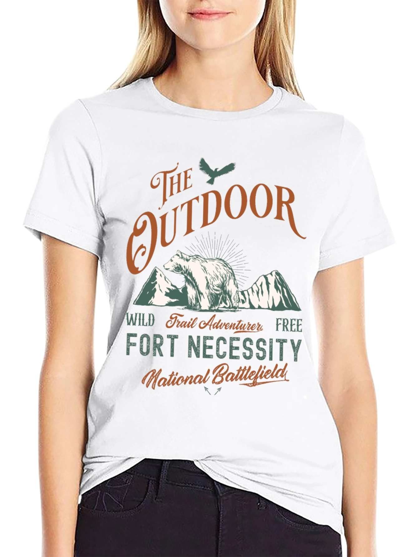 Black Outdoor Adventure Graphic Tee view 9