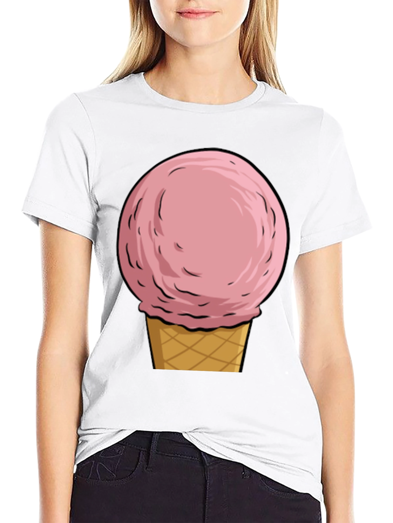 Black Ice Cream Graphic Tee - Summer Fun view 9