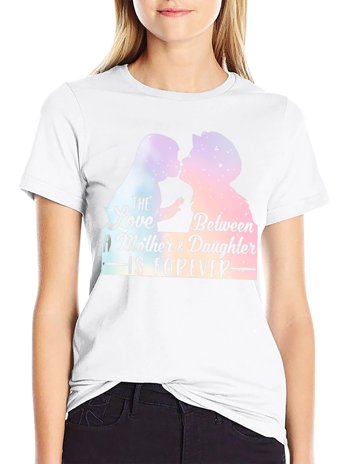 Black Mother & Daughter Forever T-Shirt - Black view 9