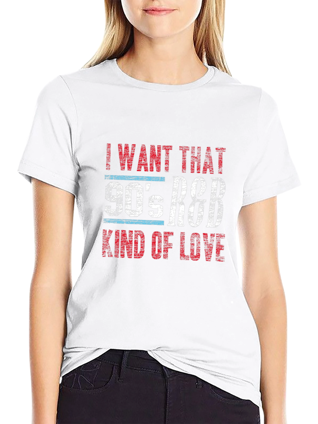 Black 90's R&B Kind of Love Graphic T-Shirt view 9