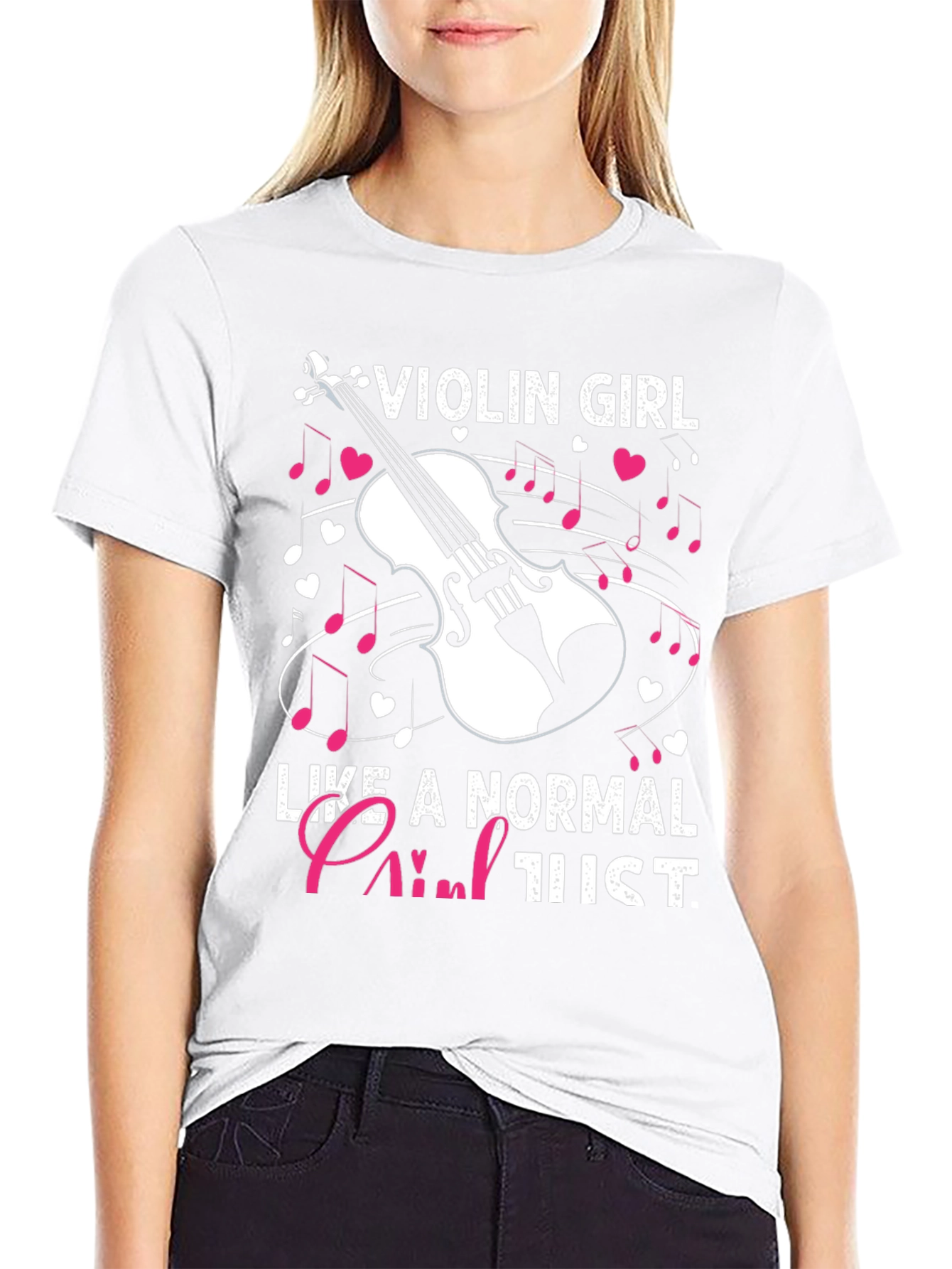 Black Violin Girl Like a Normal Girl T-Shirt view 9