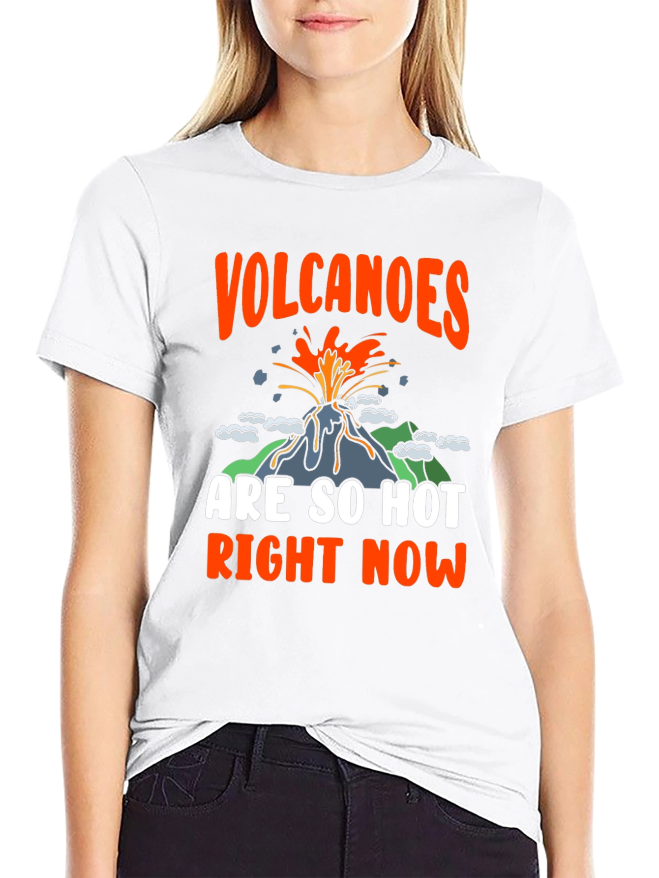 Black Volcanoes Are So Hot Right Now Graphic Tee view 9