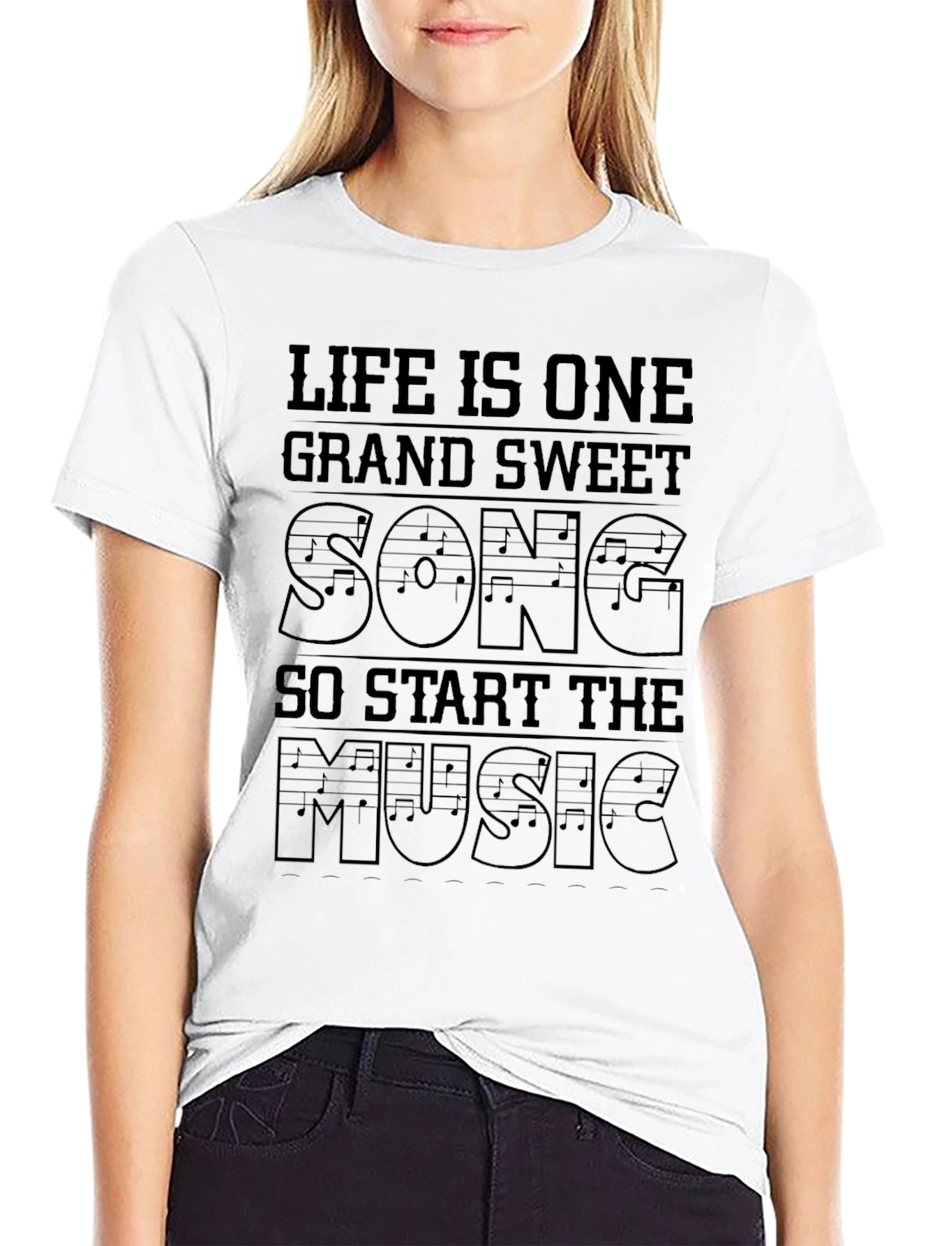 Black Life is One Grand Sweet Song Graphic Tee view 9