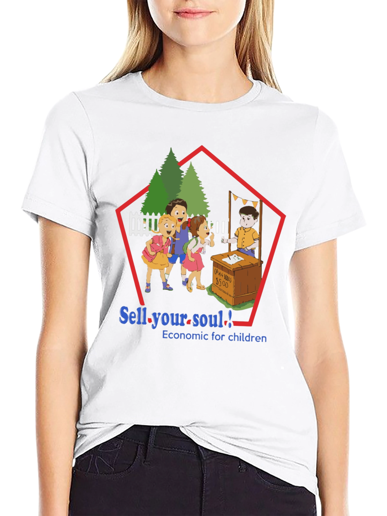 Black Sell Your Soul Graphic Tee view 9