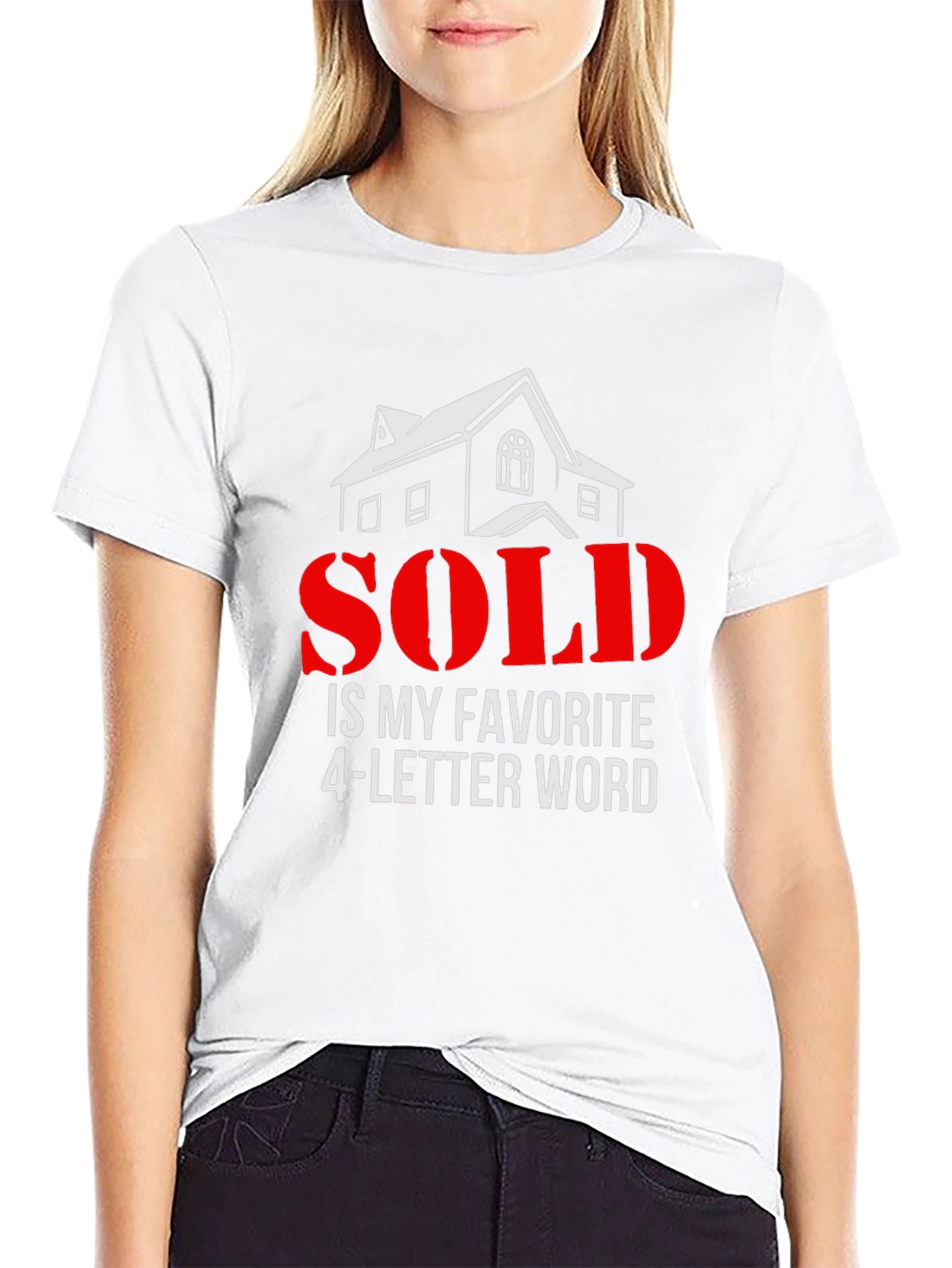 Black SOLD is My Favorite 4 Letter Word T-Shirt view 9