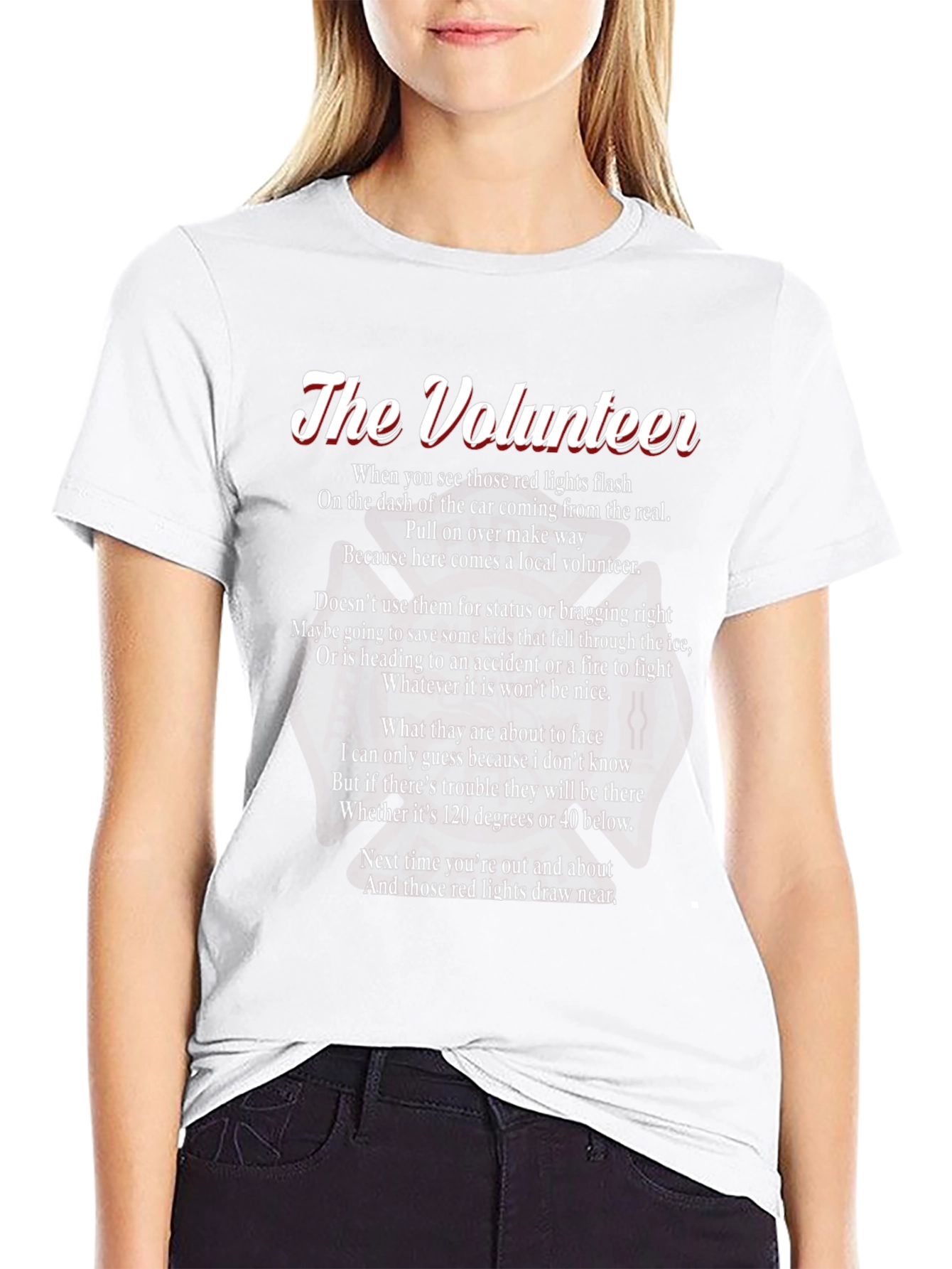 Black The Volunteer Poem T-Shirt view 9