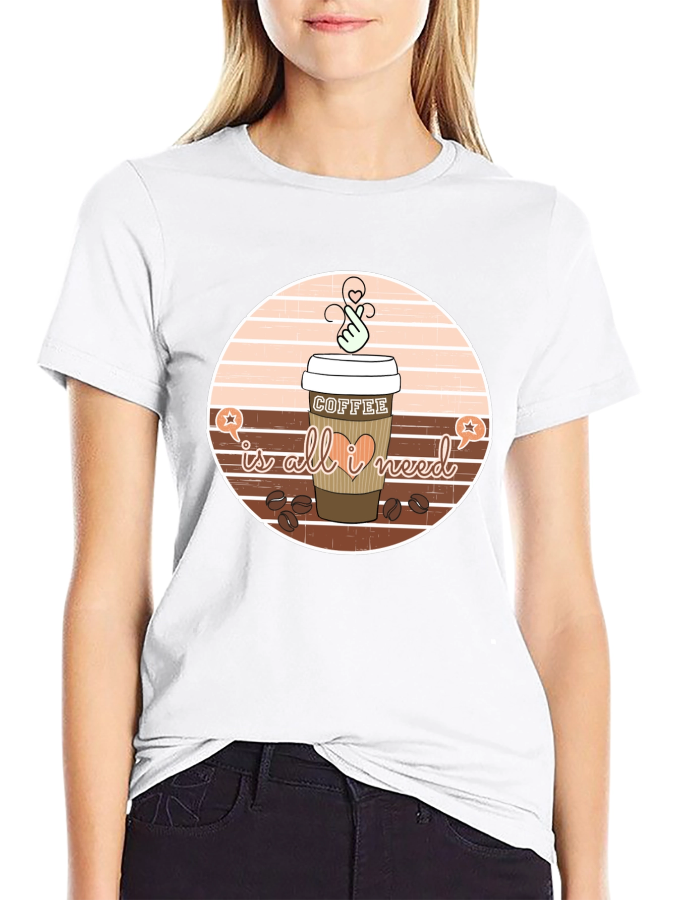 Black Coffee is All I Need Graphic Tee view 9