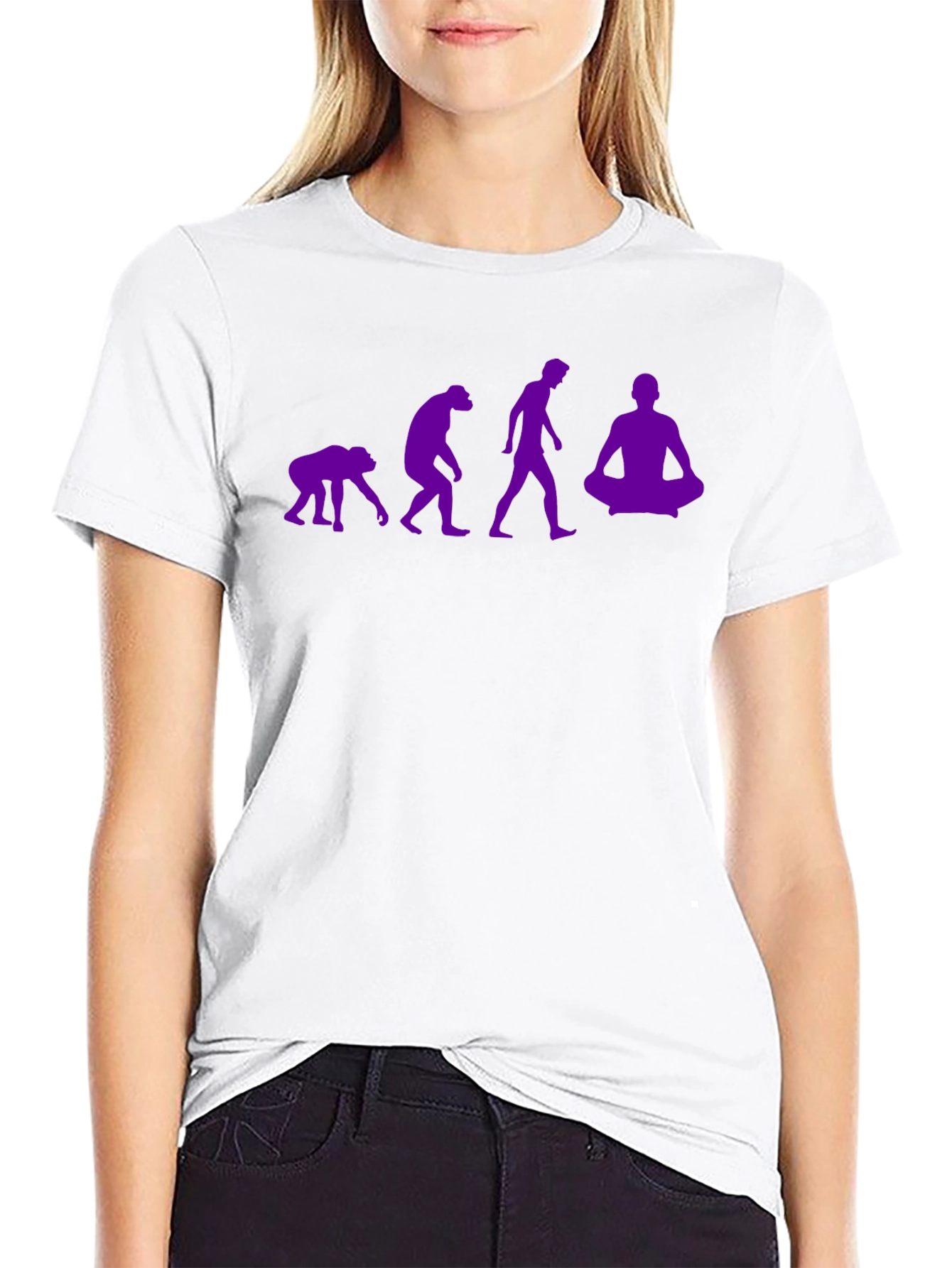 Black Evolution of Man Graphic T-Shirt view 9