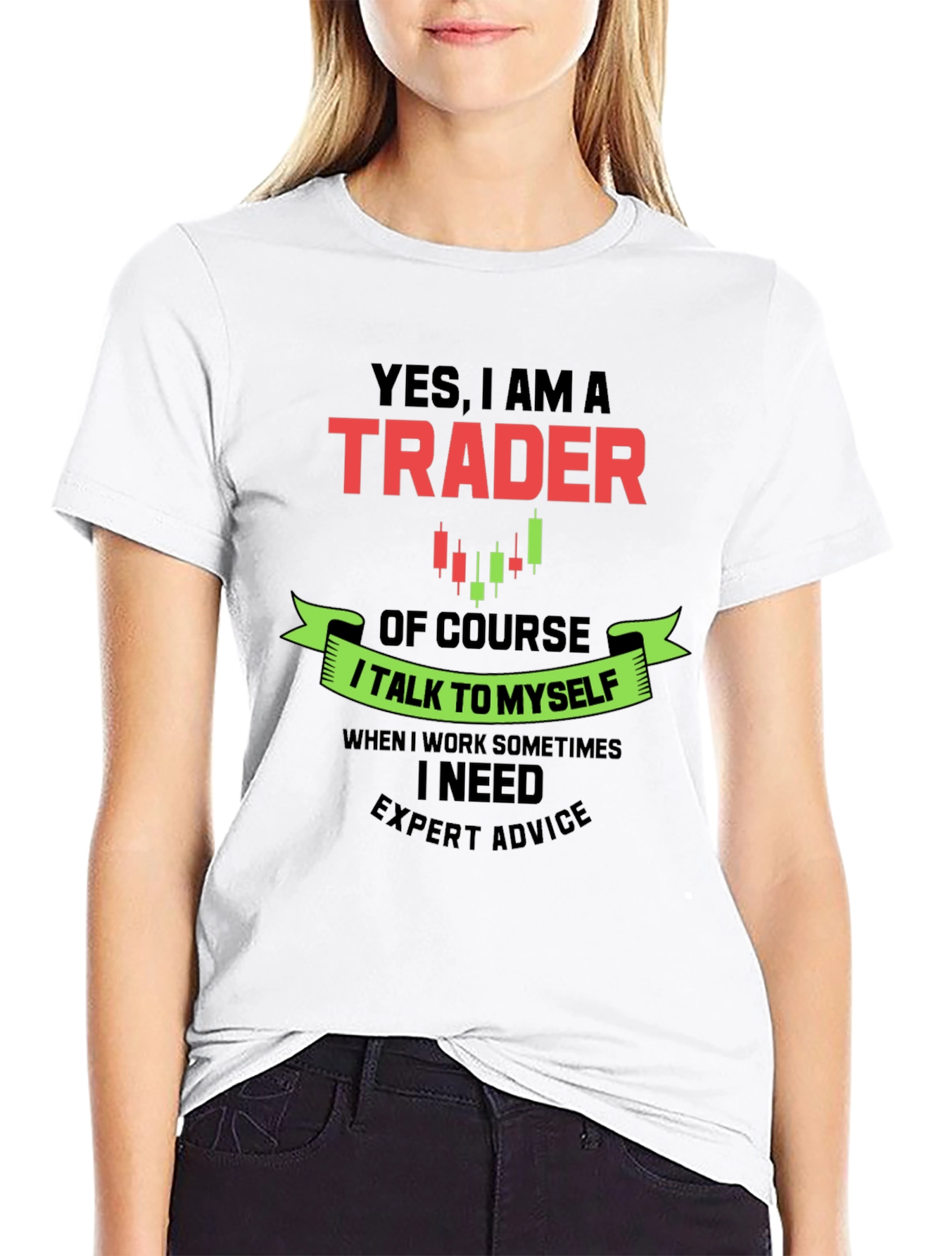 Black Trader Graphic Tee - Expert Advice T-Shirt view 9