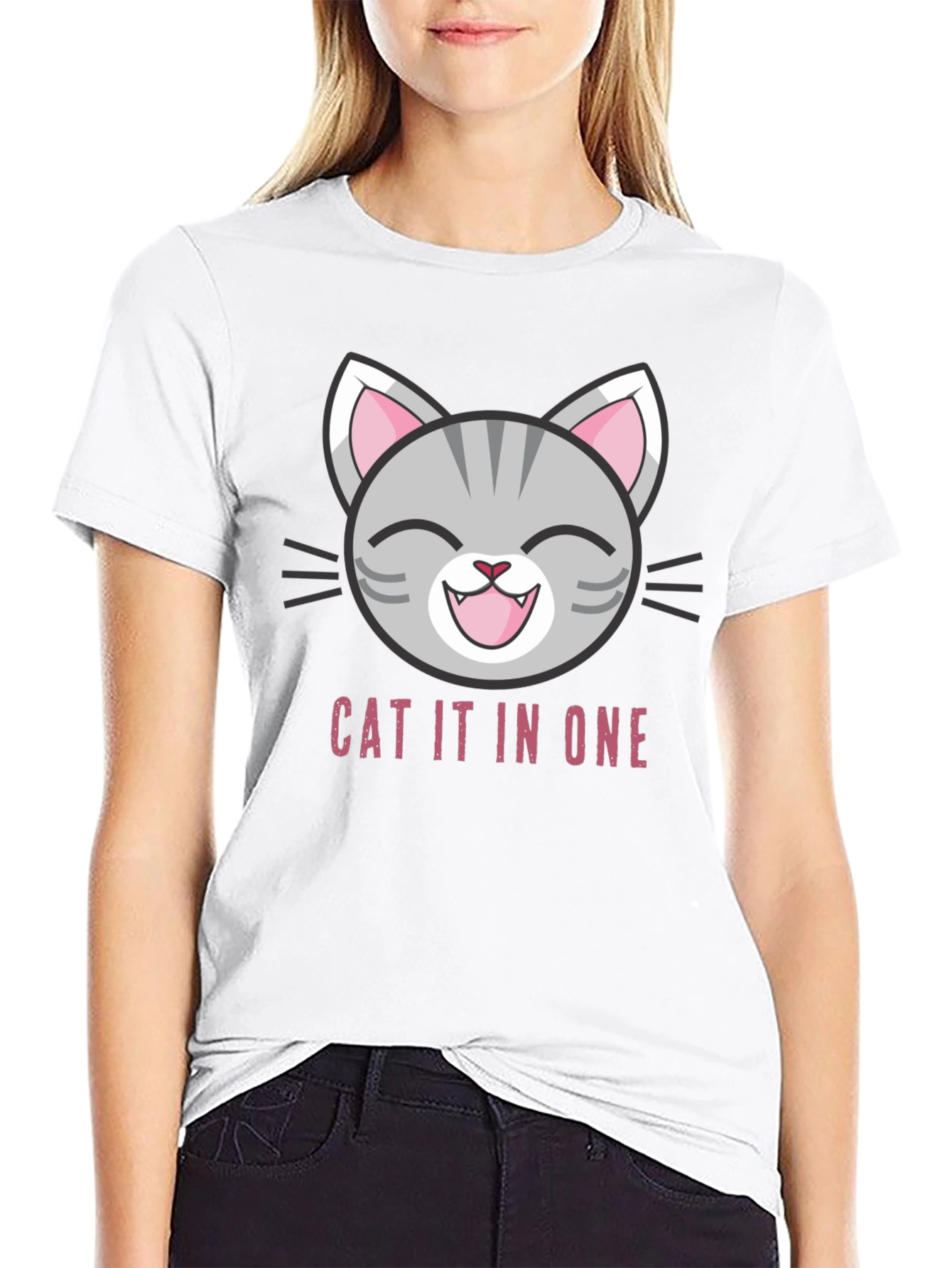 Funny Cat It In One T-Shirt - 9
