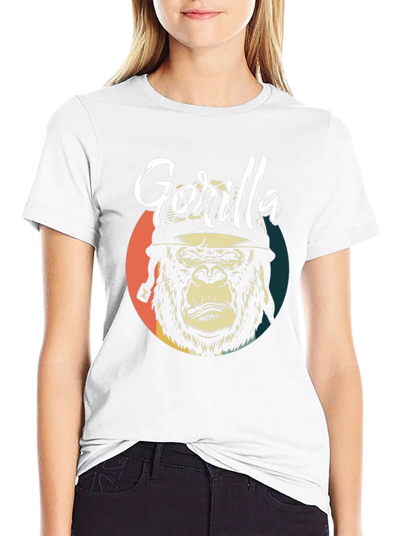 Black Gorilla Graphic Tee - Retro Style view 9