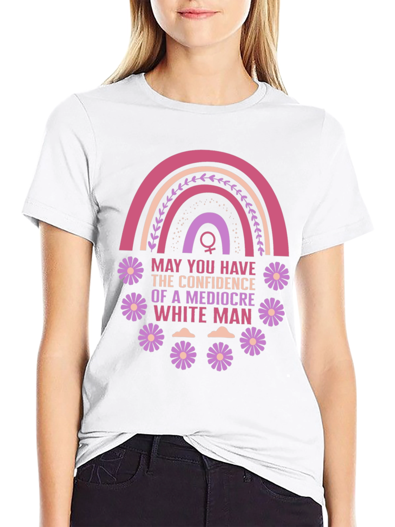 Black Feminist Empowerment T-Shirt: Mediocre White Man Confidence view 9