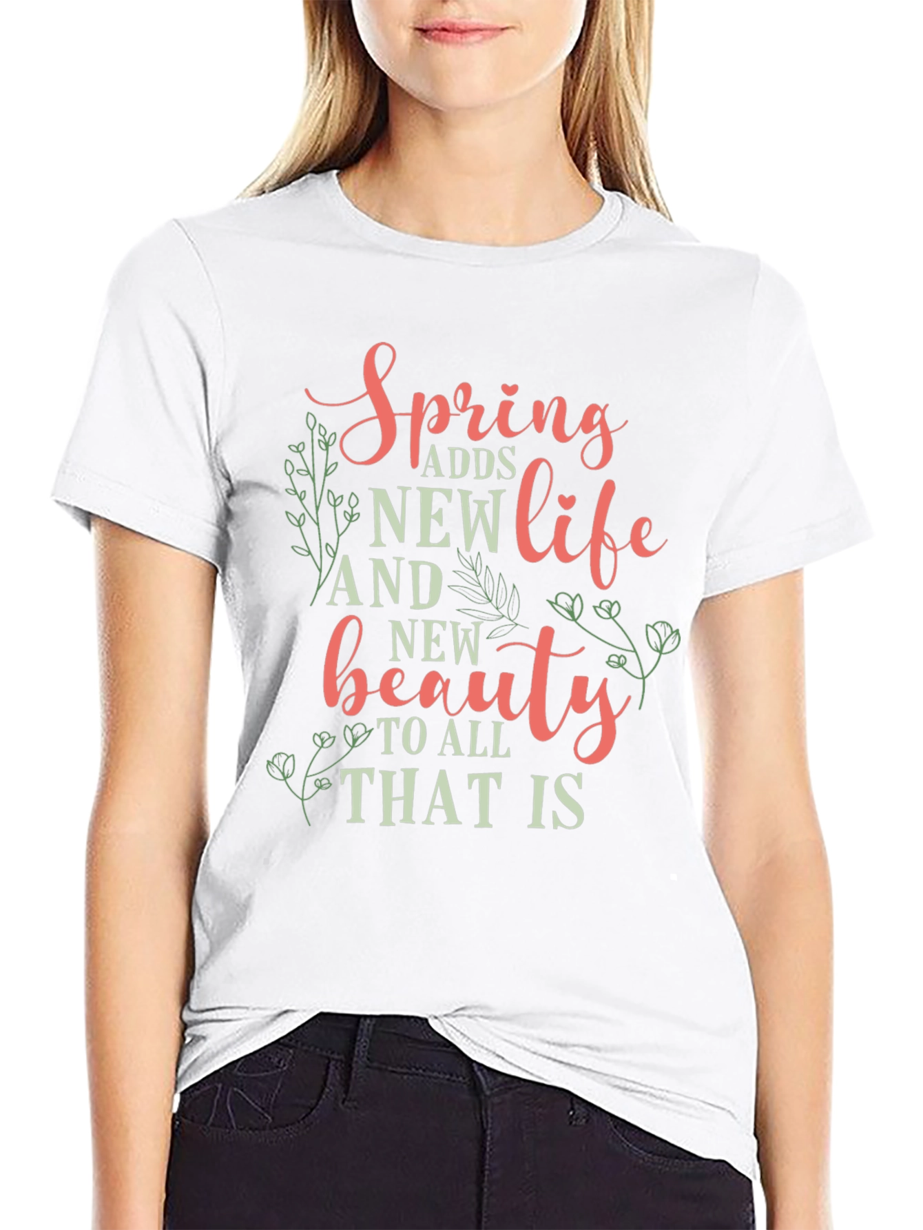 Black Spring Adds New Life Graphic Tee view 9