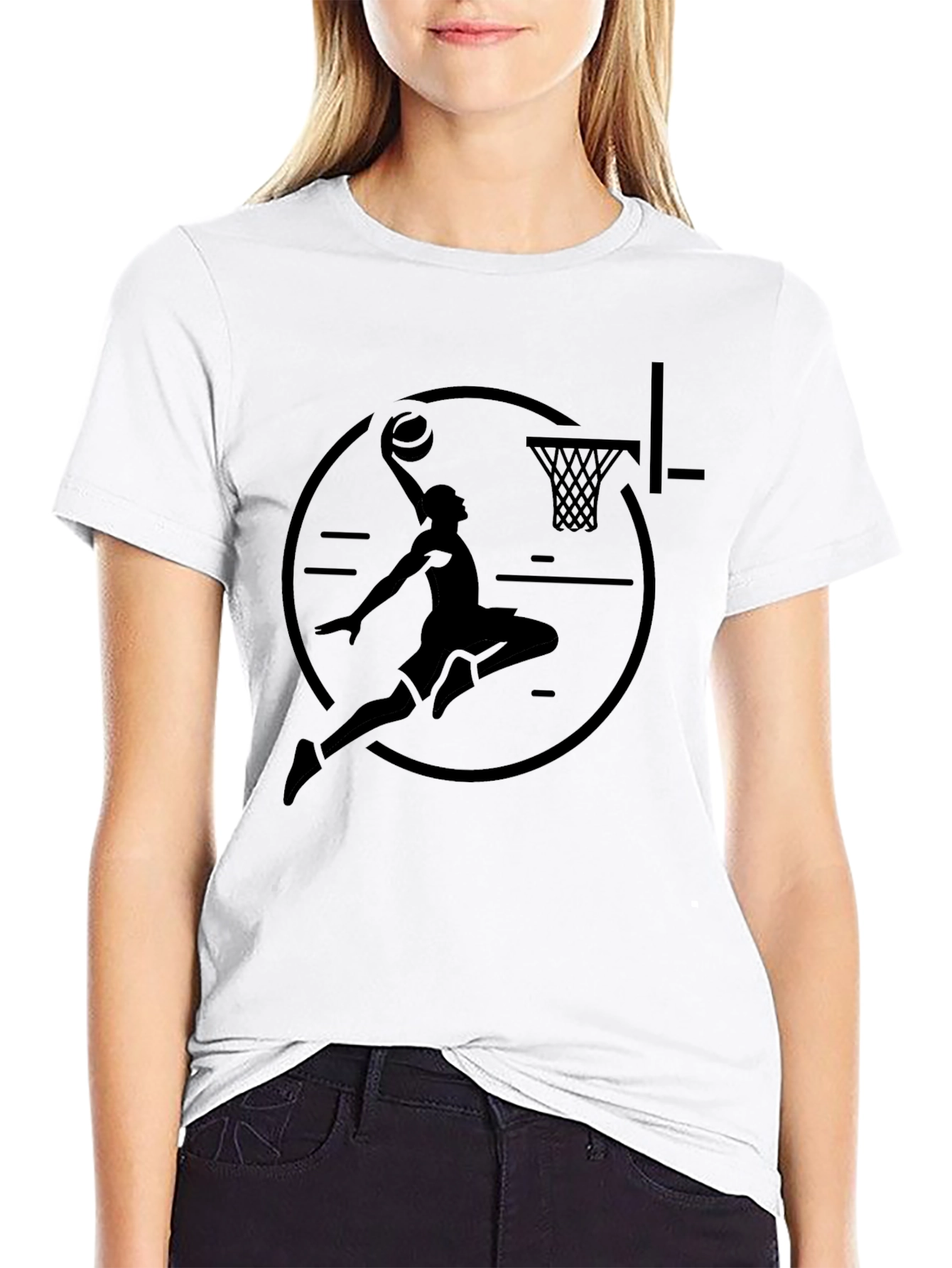 Black Slam Dunk T-Shirt - Black Graphic Tee view 9