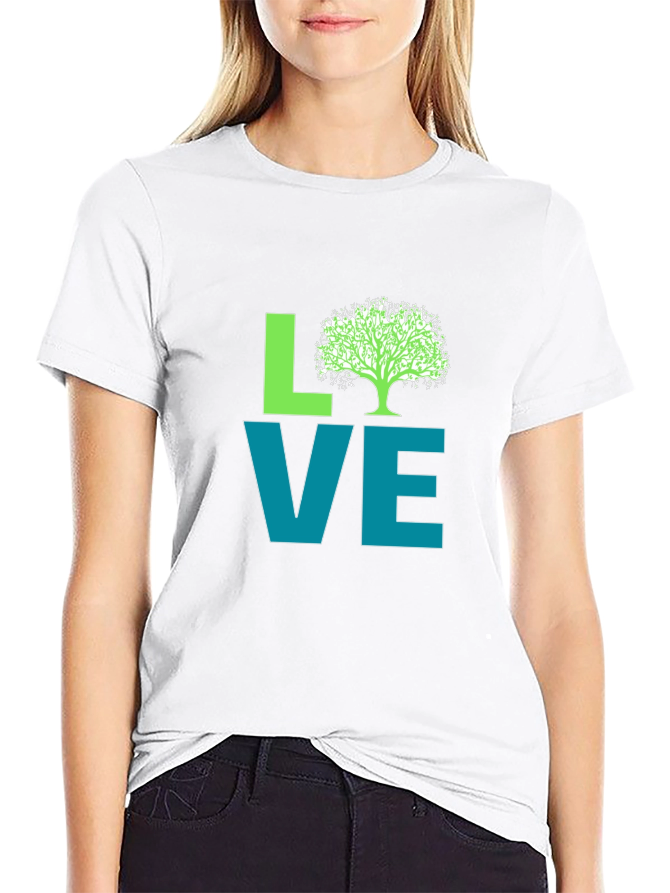 Black Love Nature Graphic Tee - Black view 9