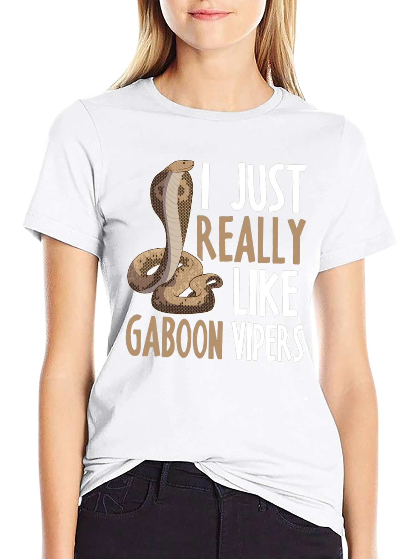 Black Gaboon Viper T-Shirt view 9