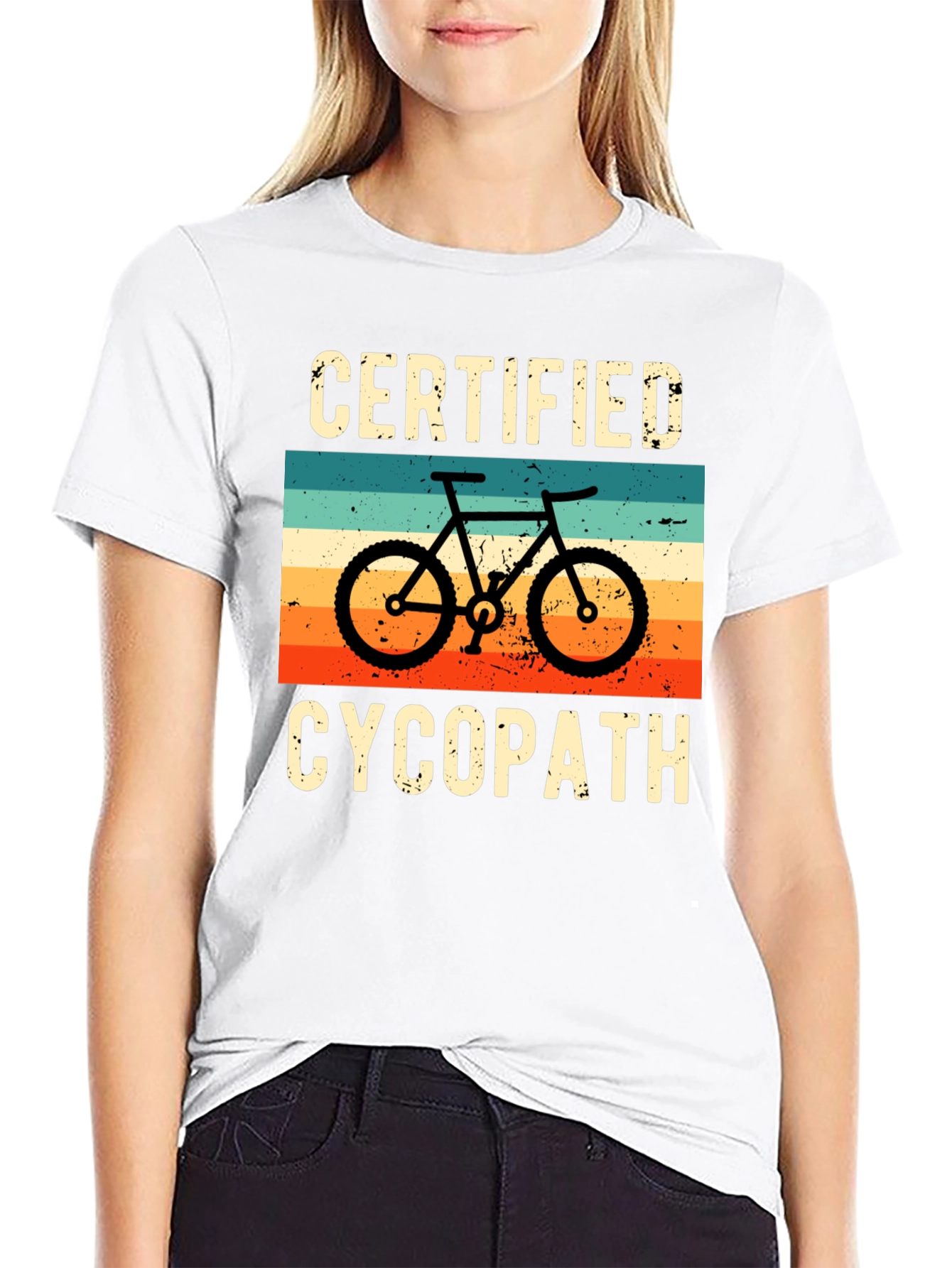 Black Certified Cycopath Graphic T-Shirt view 9