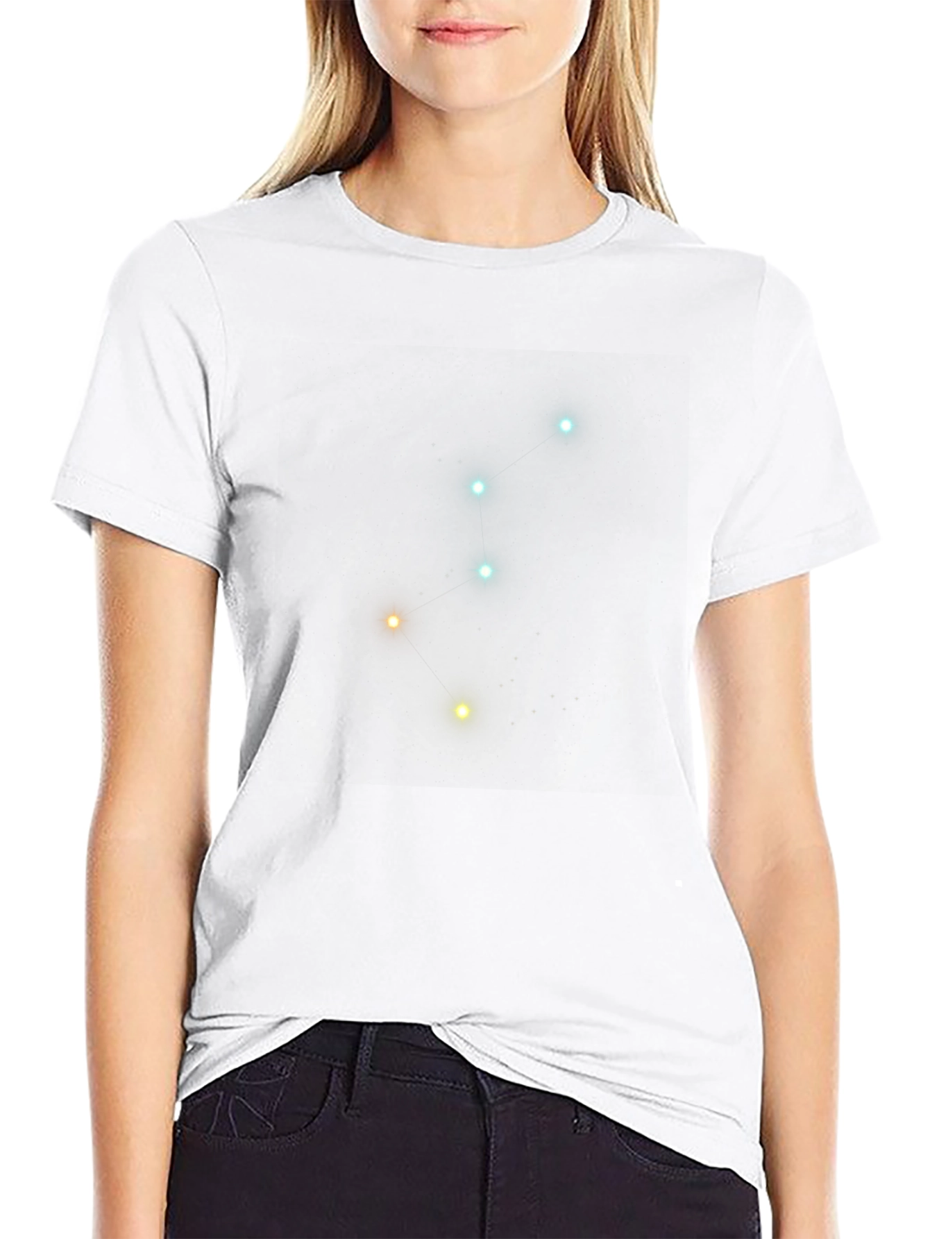 Black Constellation Graphic Tee - Stylish Night Sky Design view 9