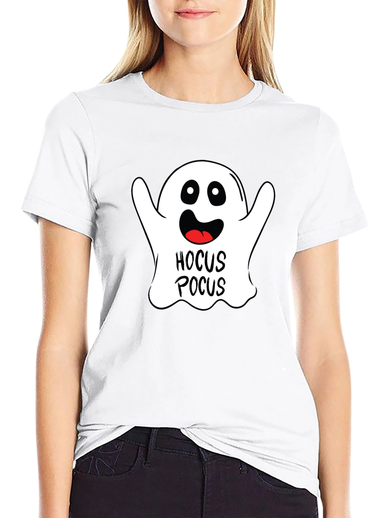 Black Hocus Pocus Ghost Halloween T-Shirt view 9