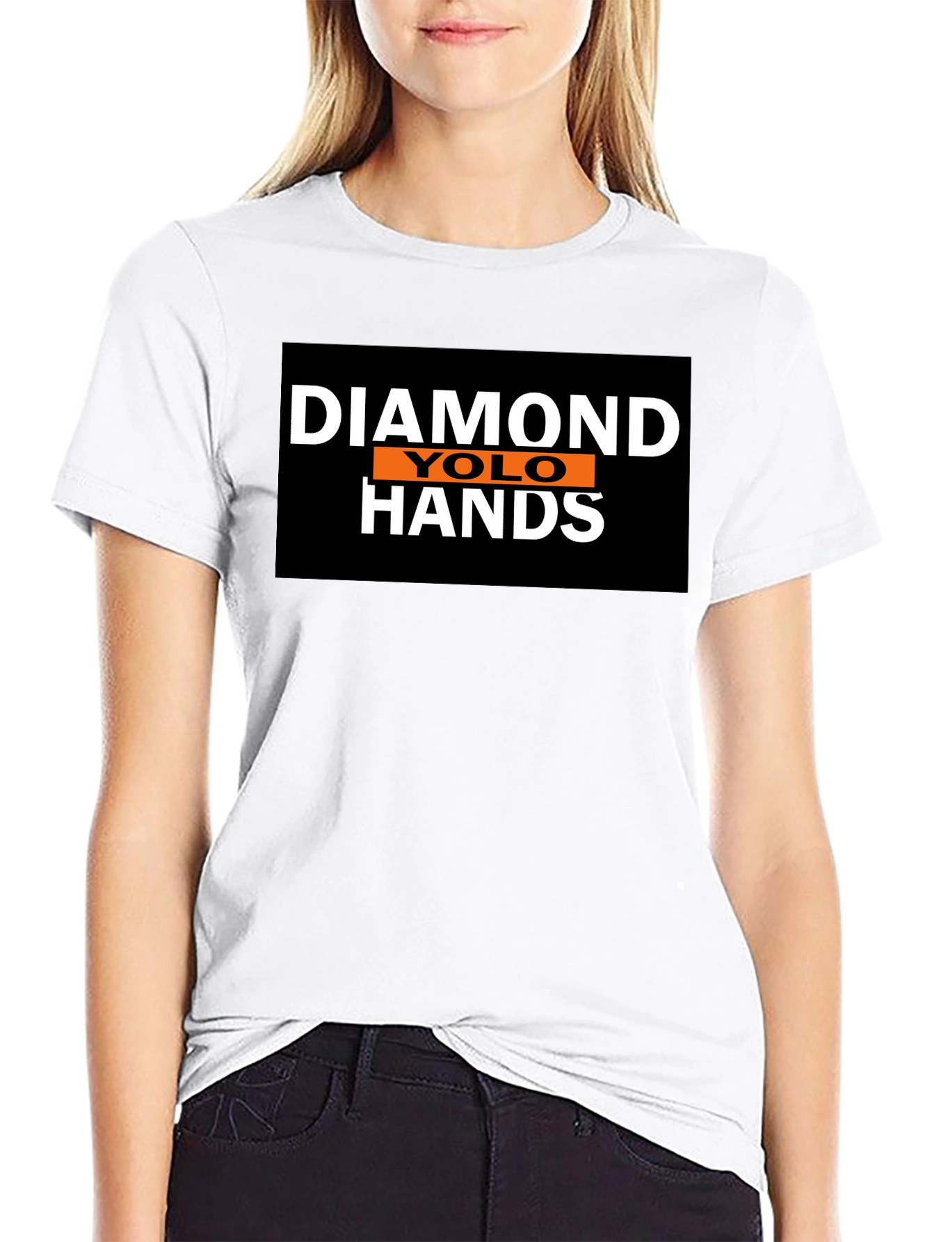 Diamond YOLO Hands Black T-Shirt - 9