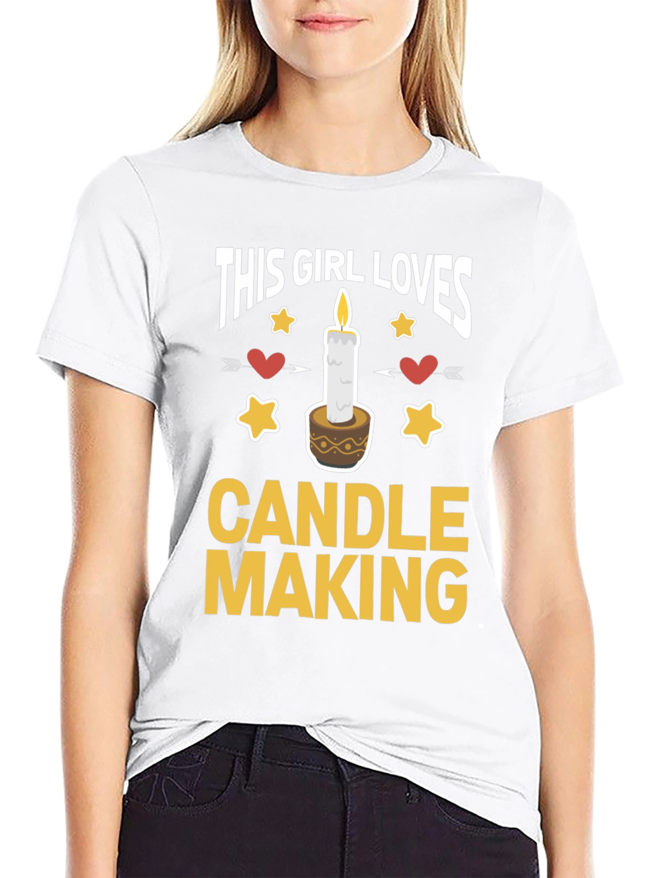Black This Girl Loves Candle Making T-Shirt view 9