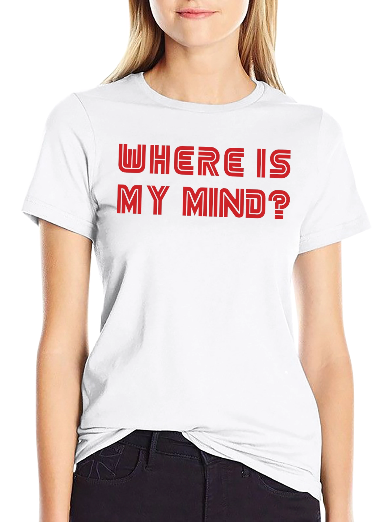 Black Where Is My Mind? Graphic Tee - Soft Cotton Blend view 9