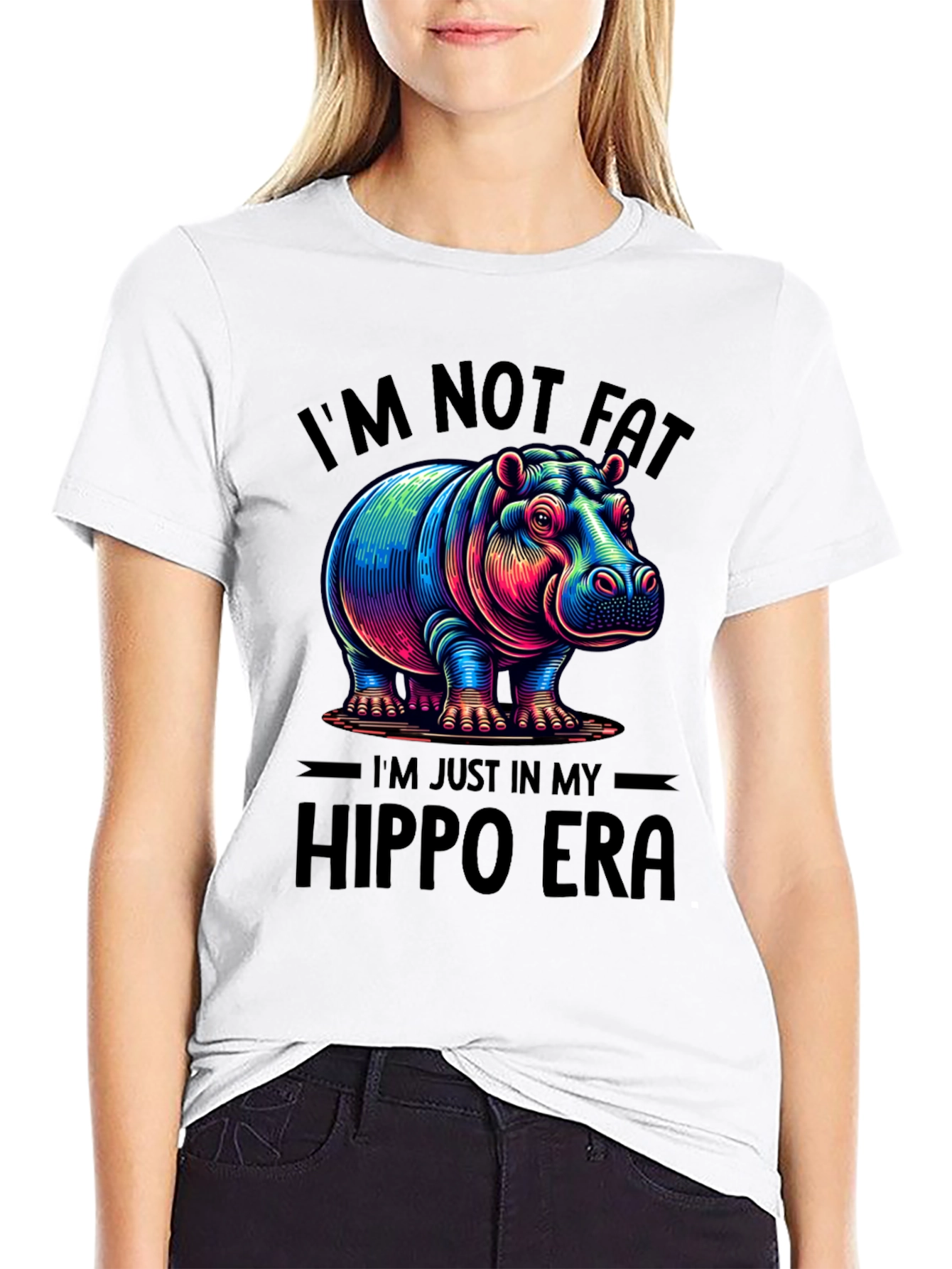 Black Hippo Era Graphic T-Shirt view 9