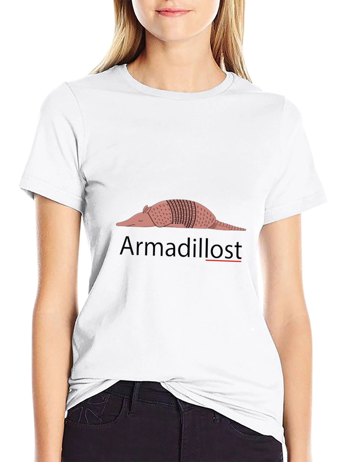 Black Armadillost Black T-Shirt - Funny Armadillo Graphic Tee view 9