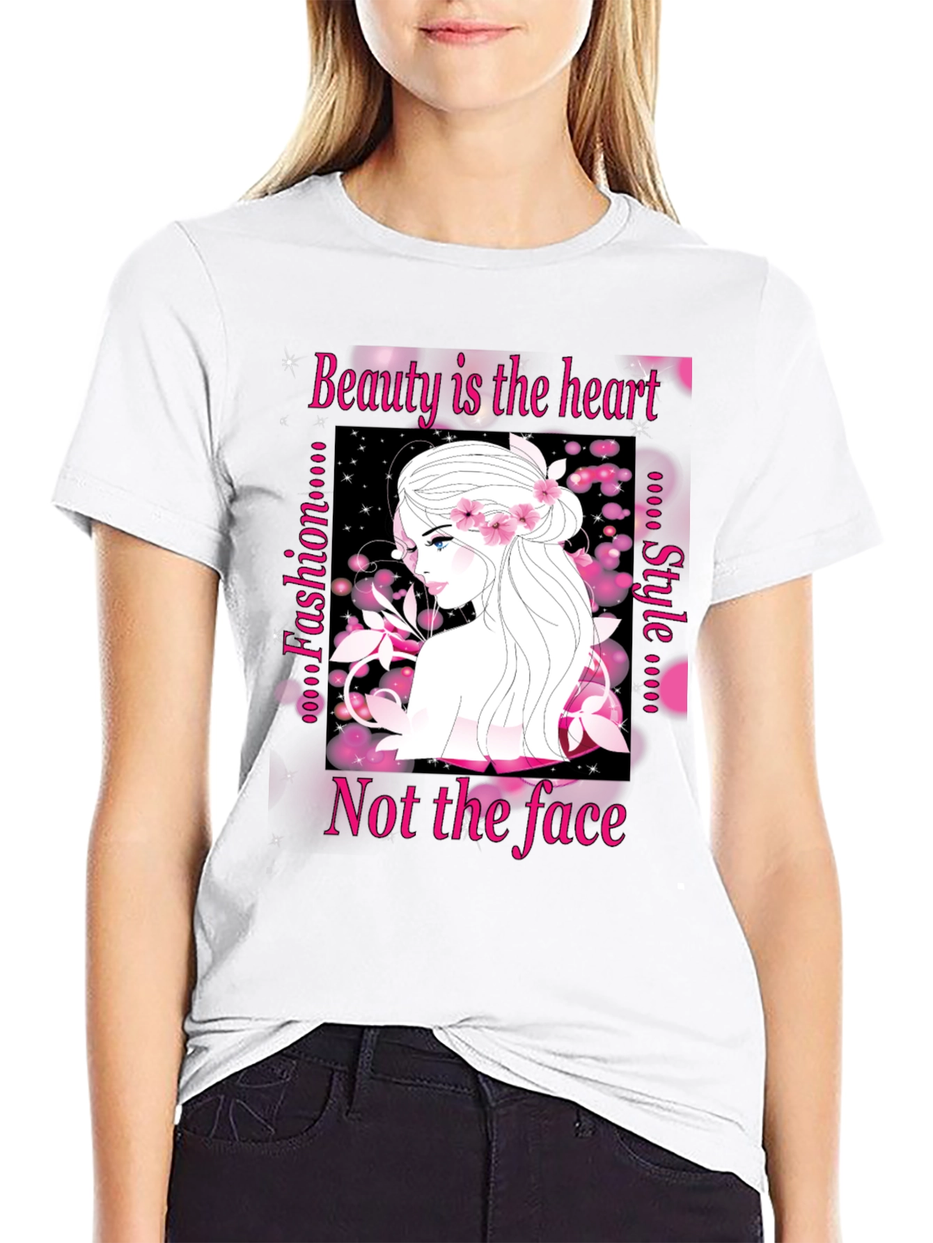 Black Beauty Inside T-Shirt - Fashionable Graphic Tee for Women view 9