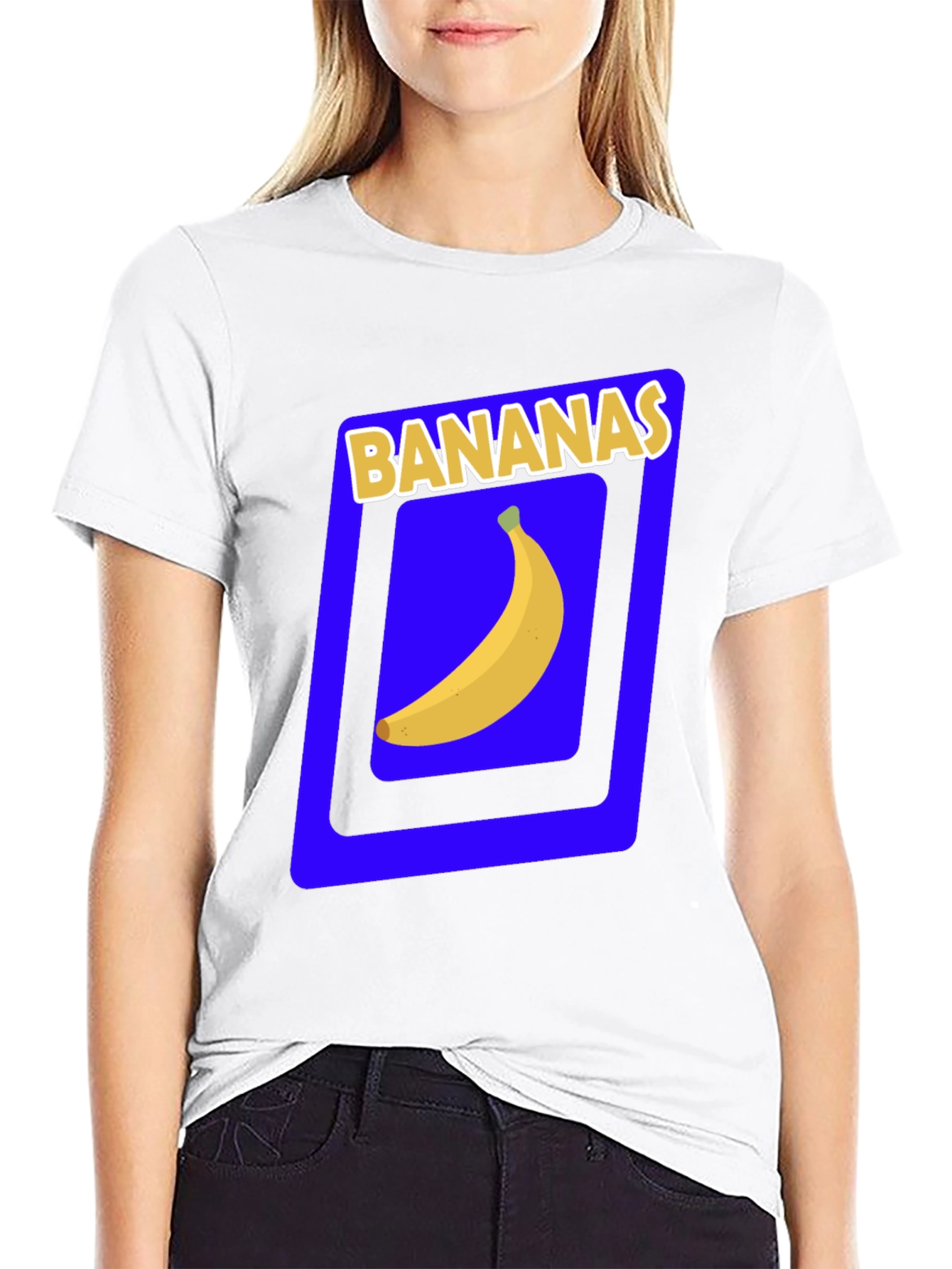 Black Banana Graphic Tee - Novelty Fruit T-Shirt view 9