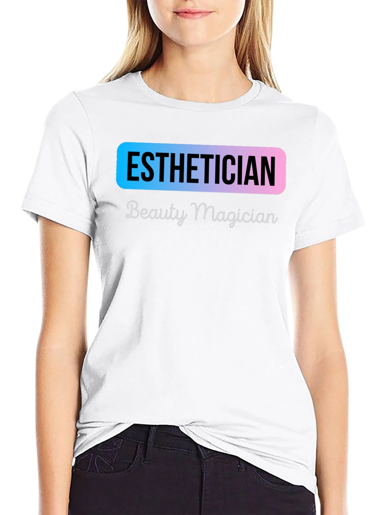 Black Esthetician Beauty Magician T-Shirt - Unisex view 9