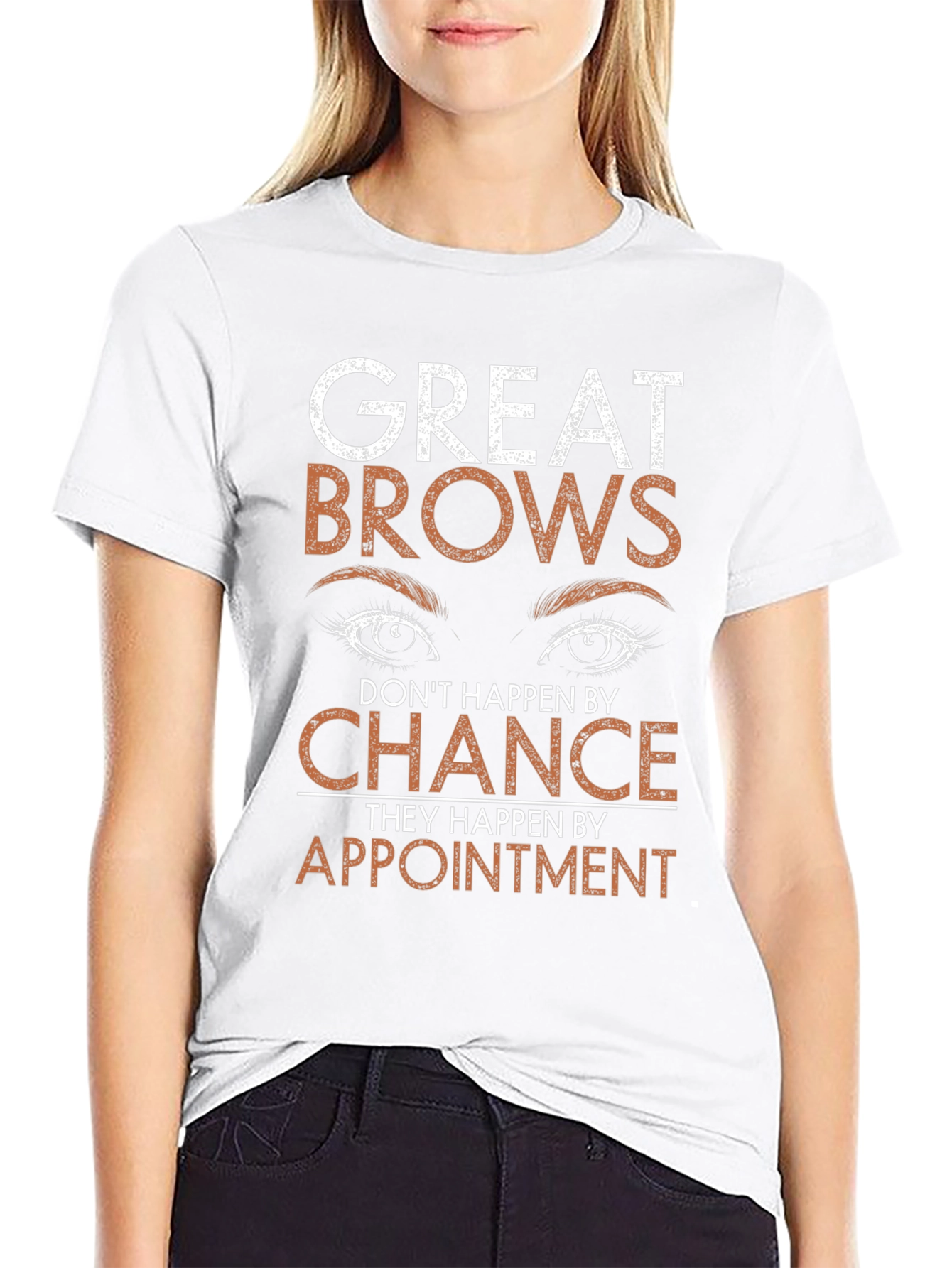 Black Great Brows Appointment T-Shirt view 9