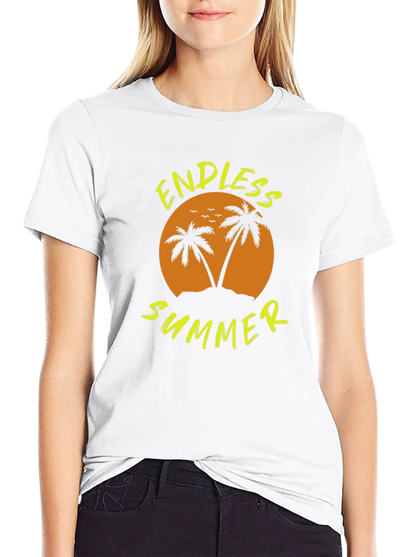 Black Endless Summer Graphic Black T-Shirt view 9