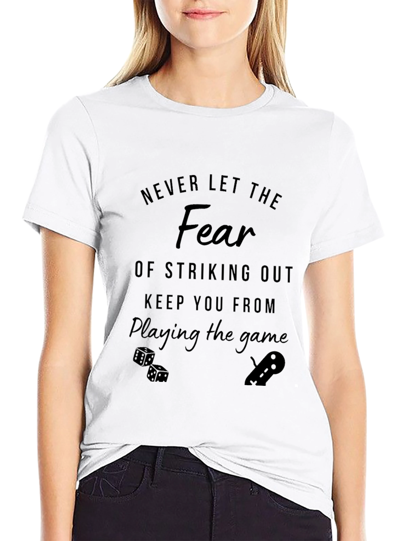 Black Fear of Striking Out T-Shirt view 9