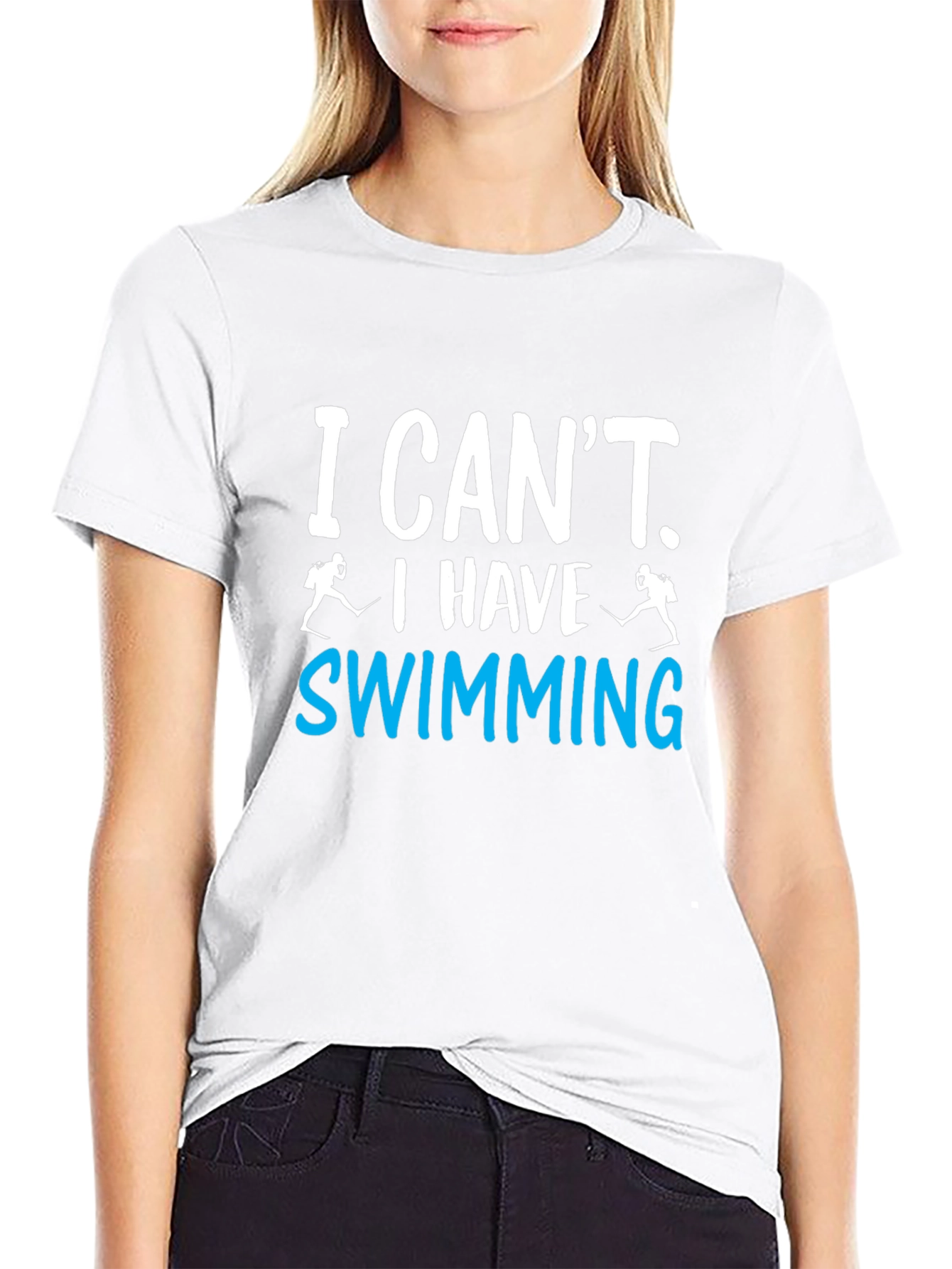 Black Funny Swimming T-Shirt, Swimmer Gift view 9
